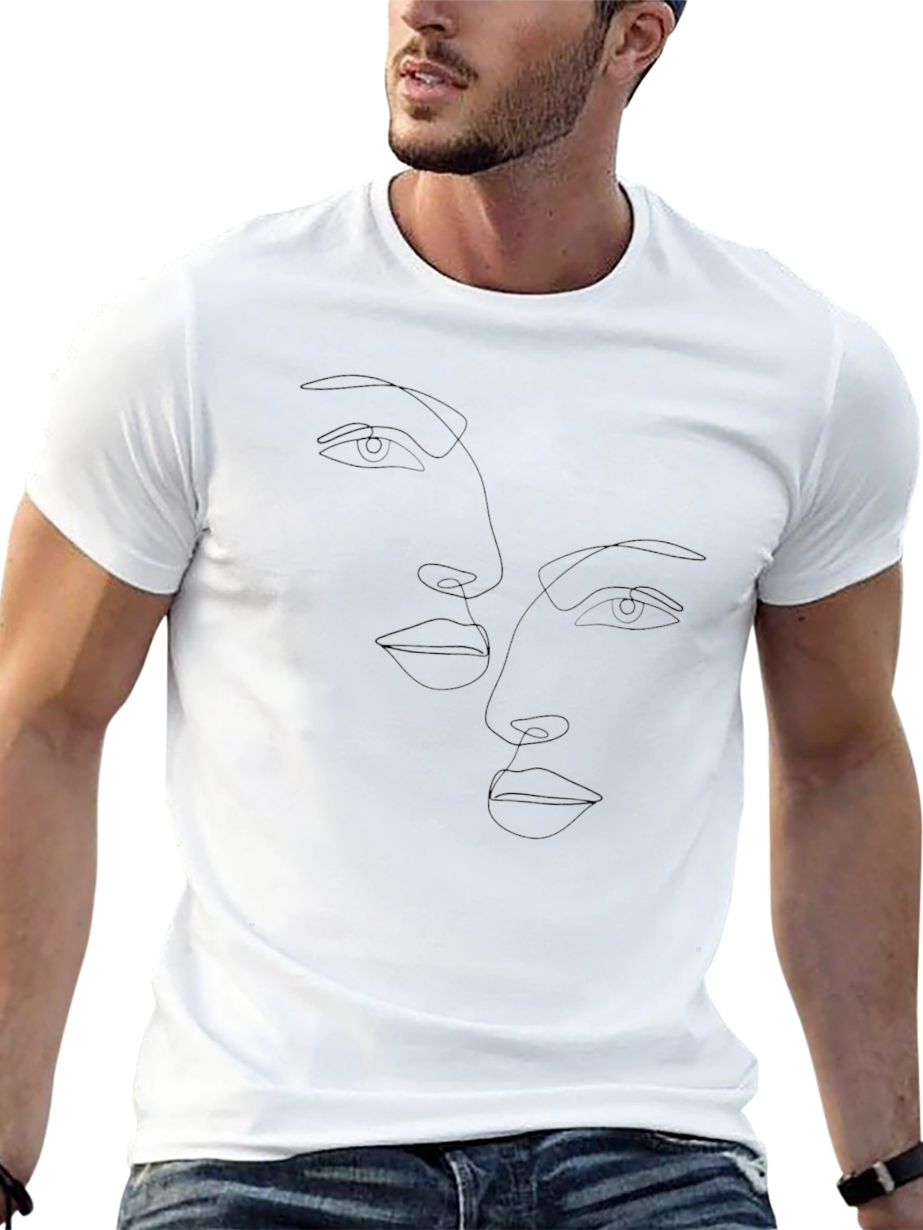 Classic Black Crew Neck Tee