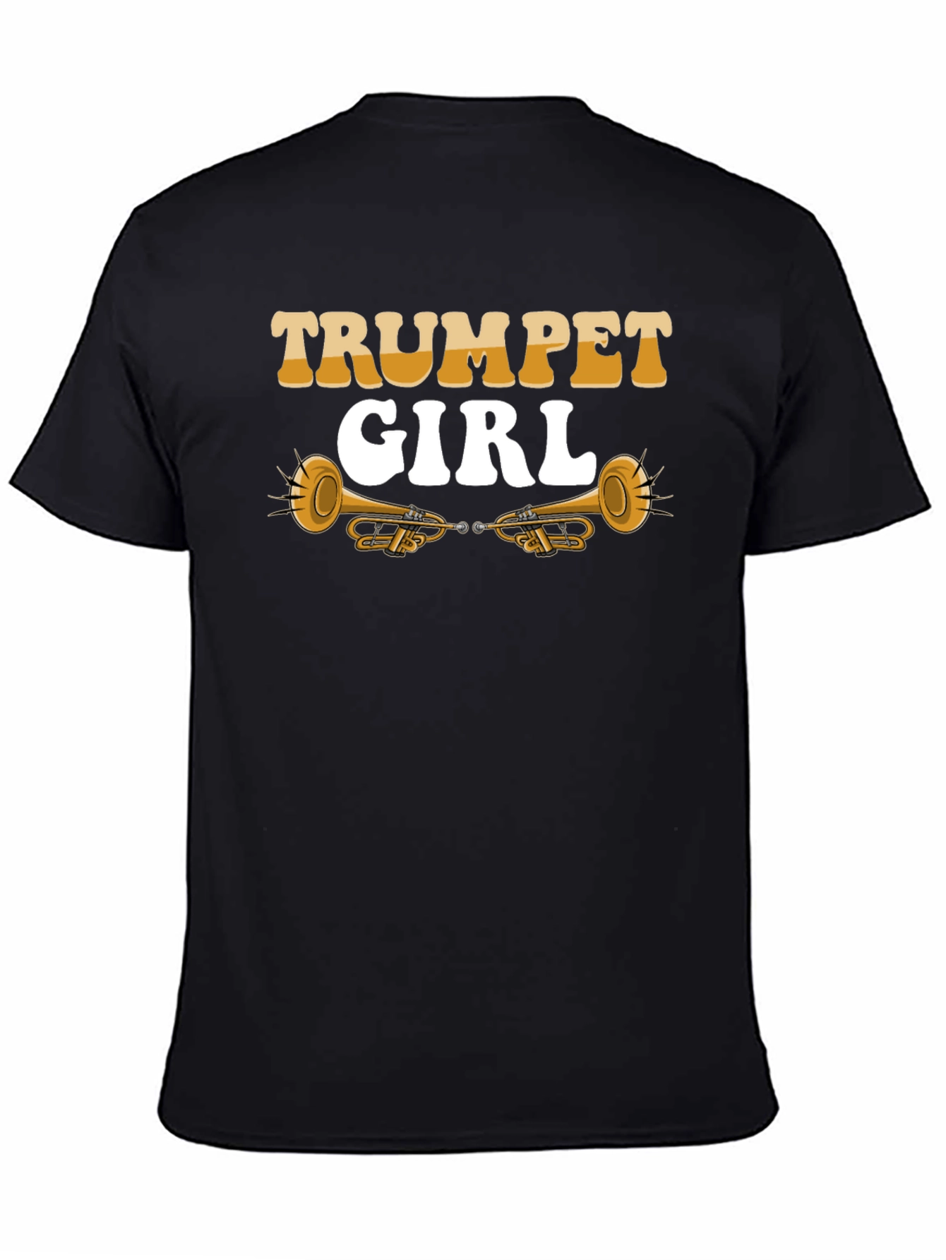 Trumpet Girl Graphic Tee - Musician T-Shirt