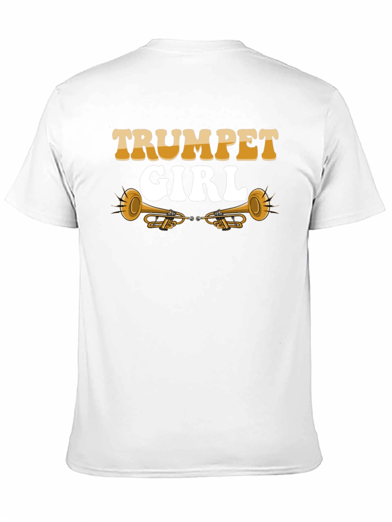 Trumpet Girl Graphic Tee - Musician T-Shirt
