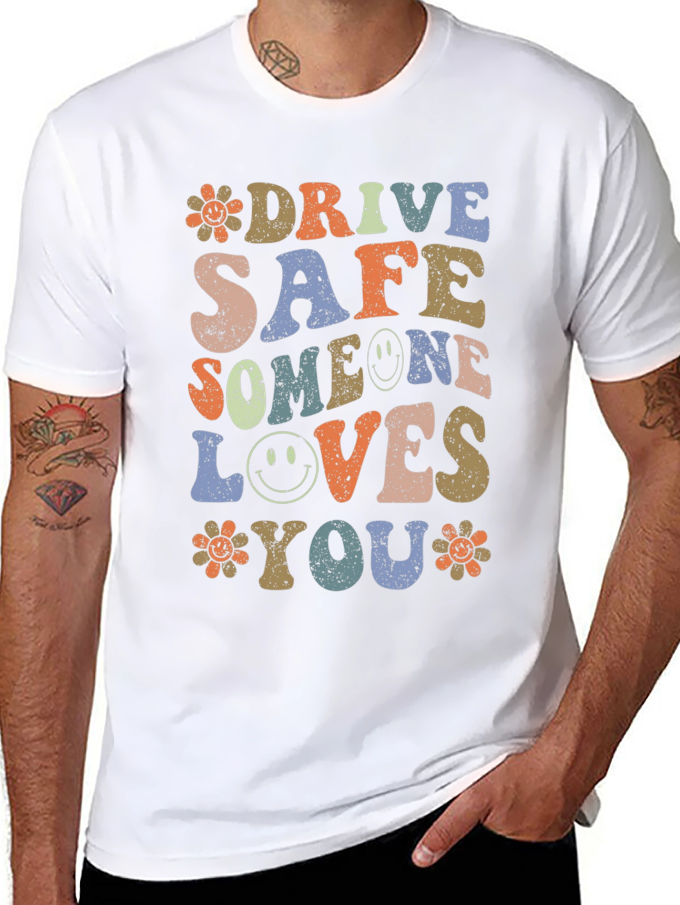 Drive Safe Someone Loves You Graphic T-Shirt