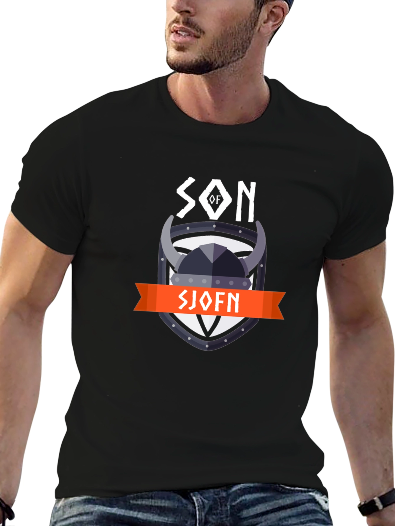 Son of Sjofn Viking T-Shirt - Black