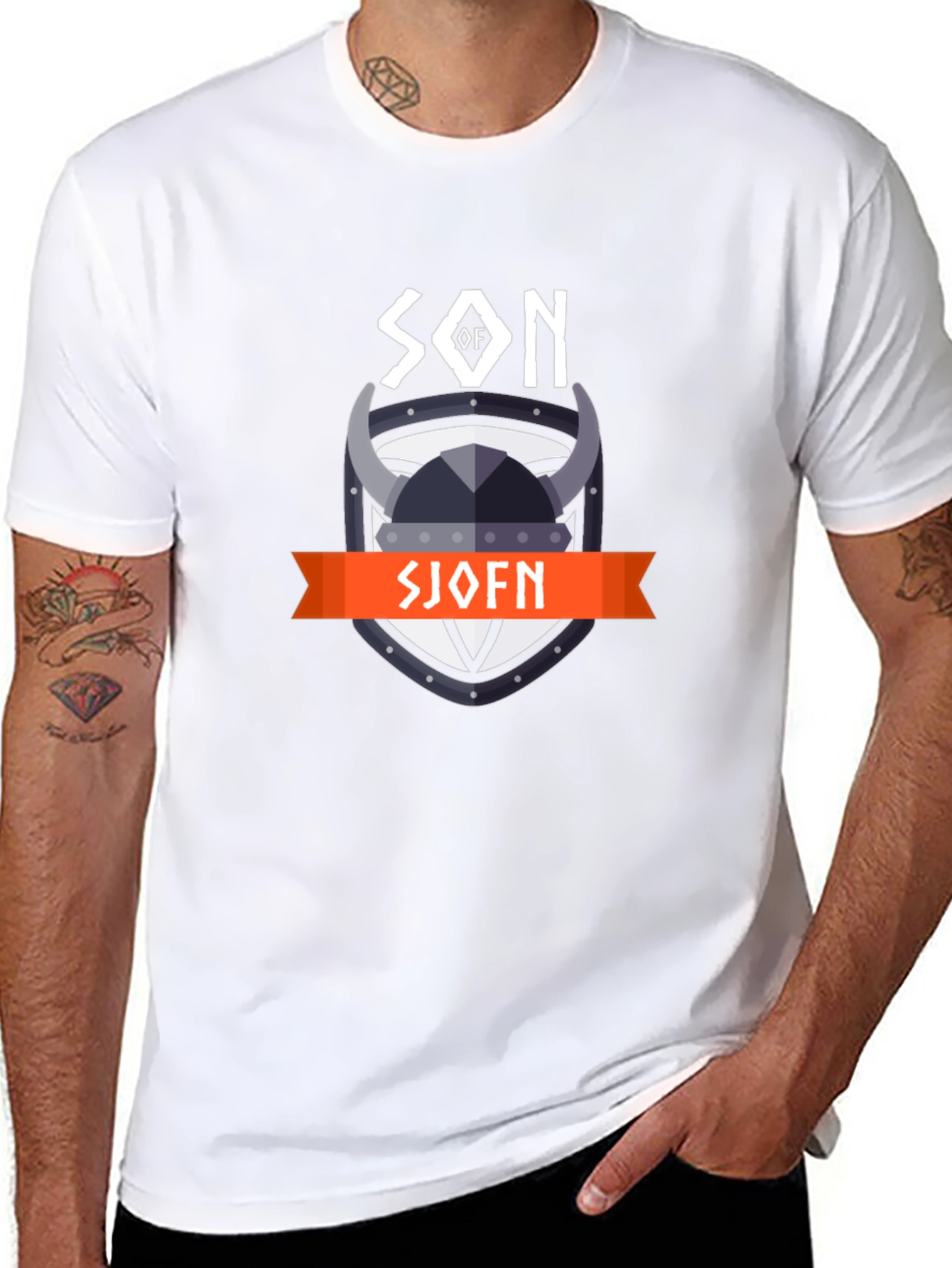 Son of Sjofn Viking T-Shirt - Black