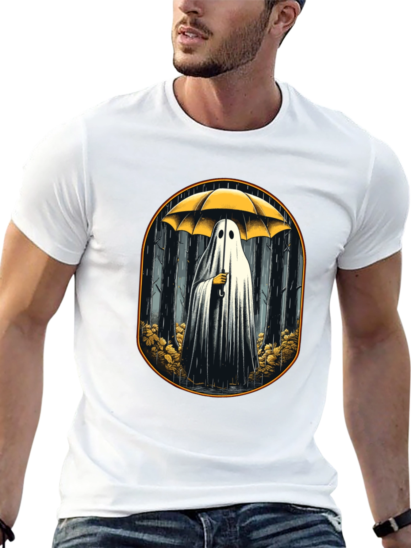 Ghostly Umbrella T-Shirt