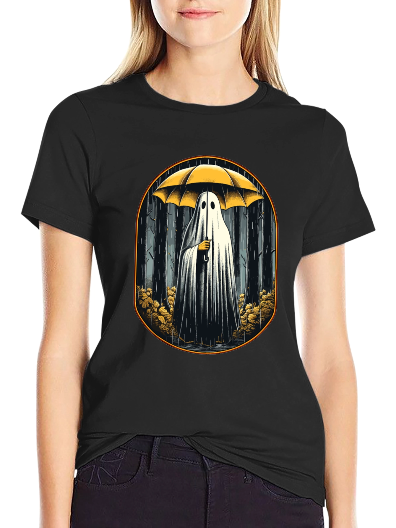 Ghostly Umbrella T-Shirt
