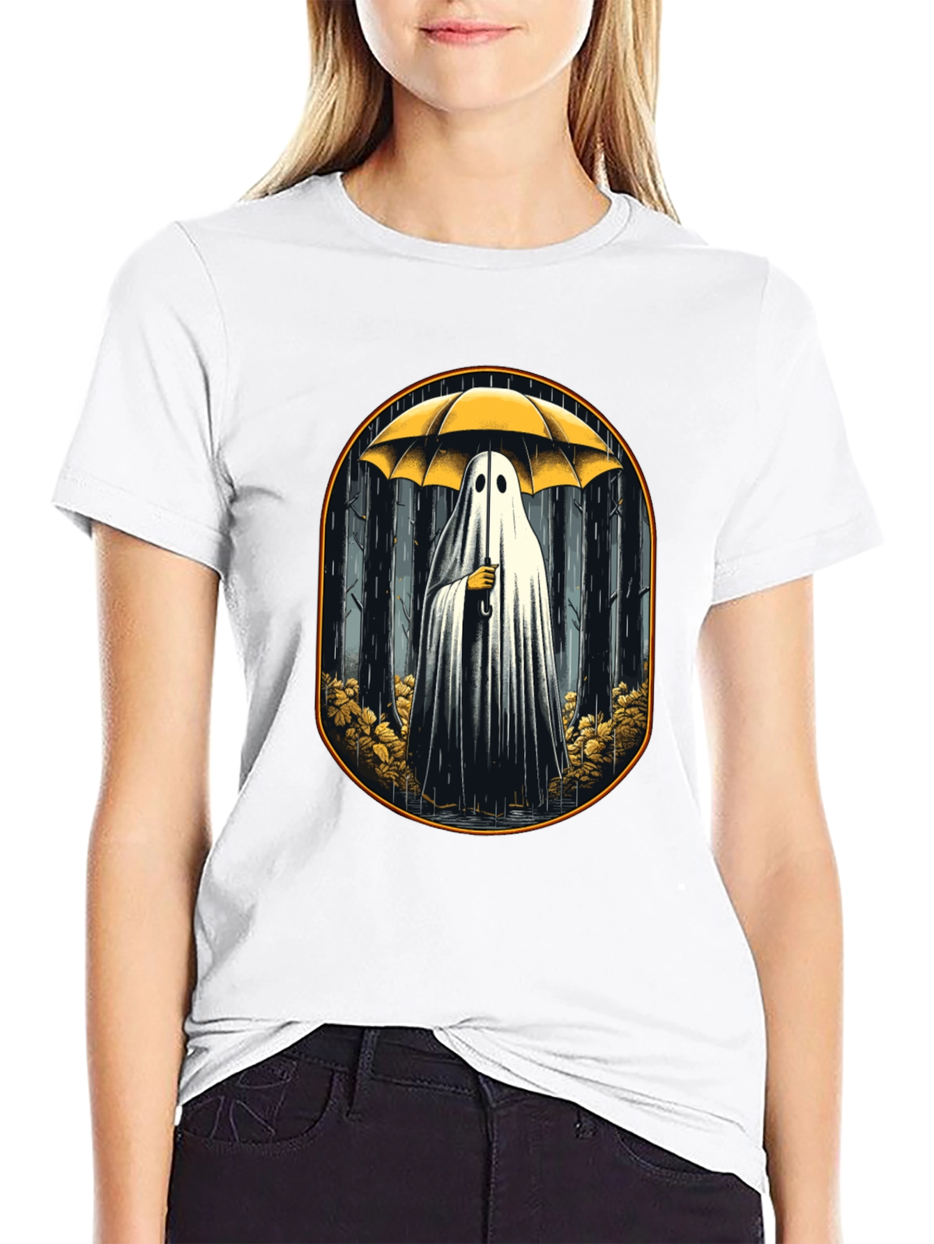 Ghostly Umbrella T-Shirt
