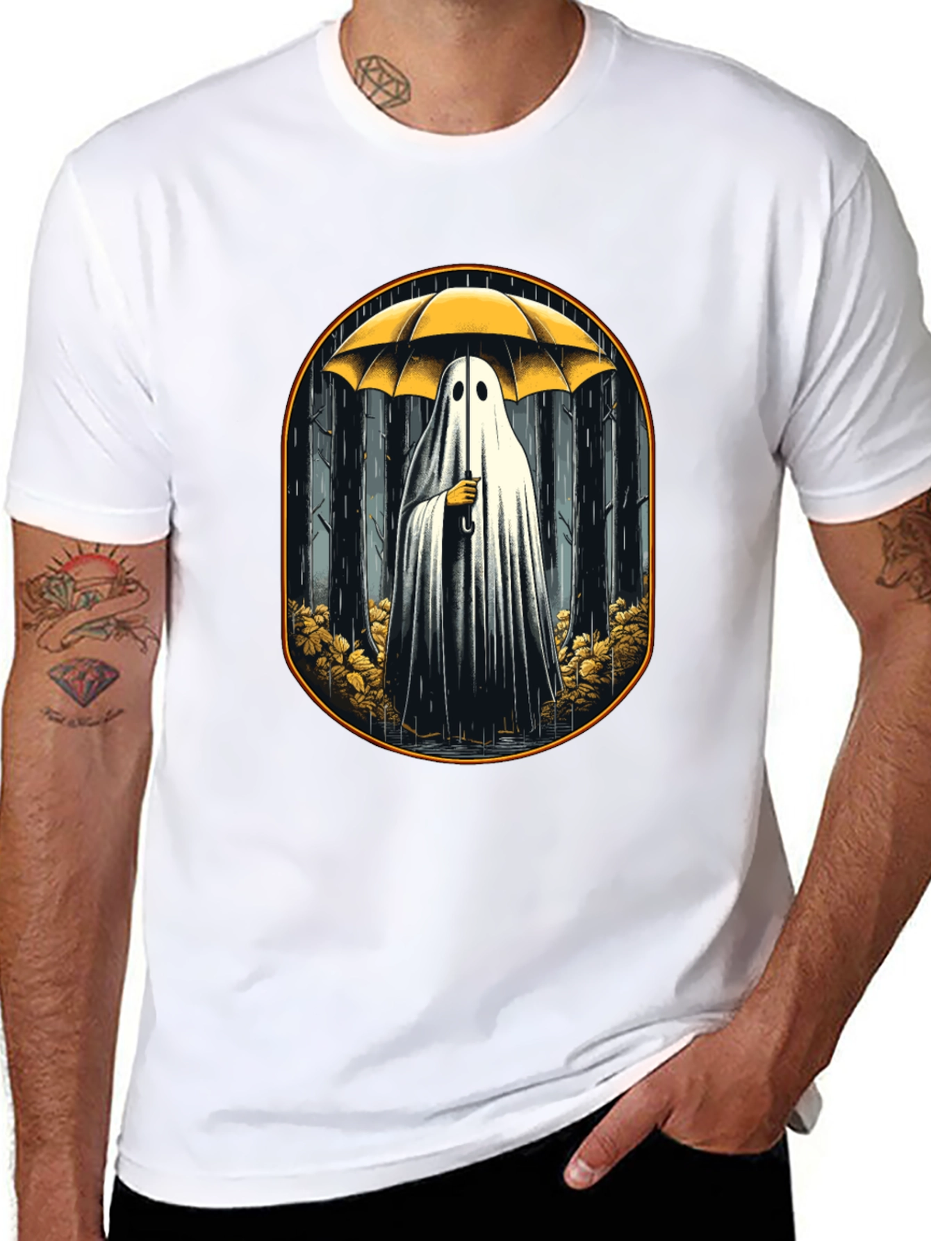 Ghostly Umbrella T-Shirt