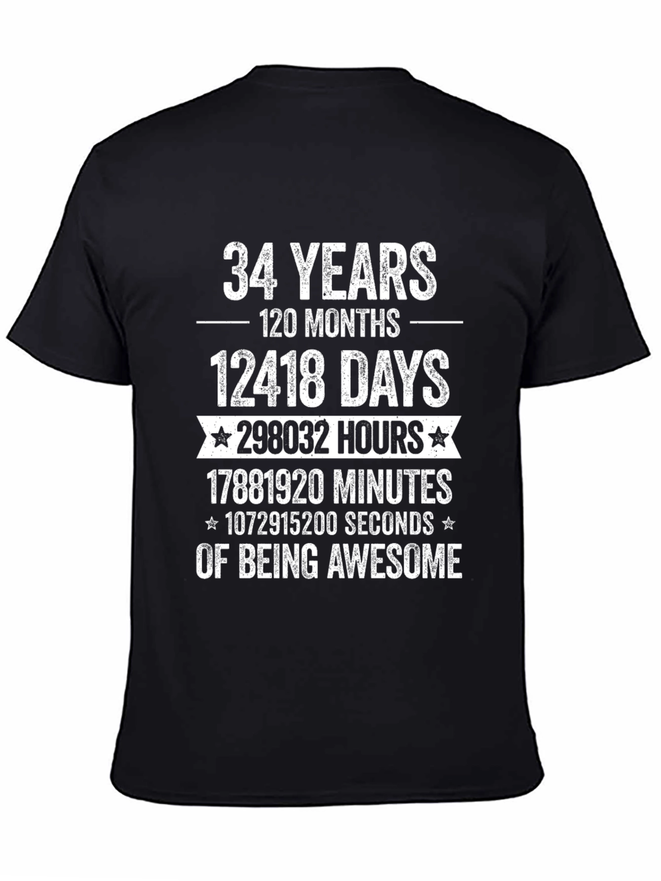 34 Years of Being Awesome T-Shirt
