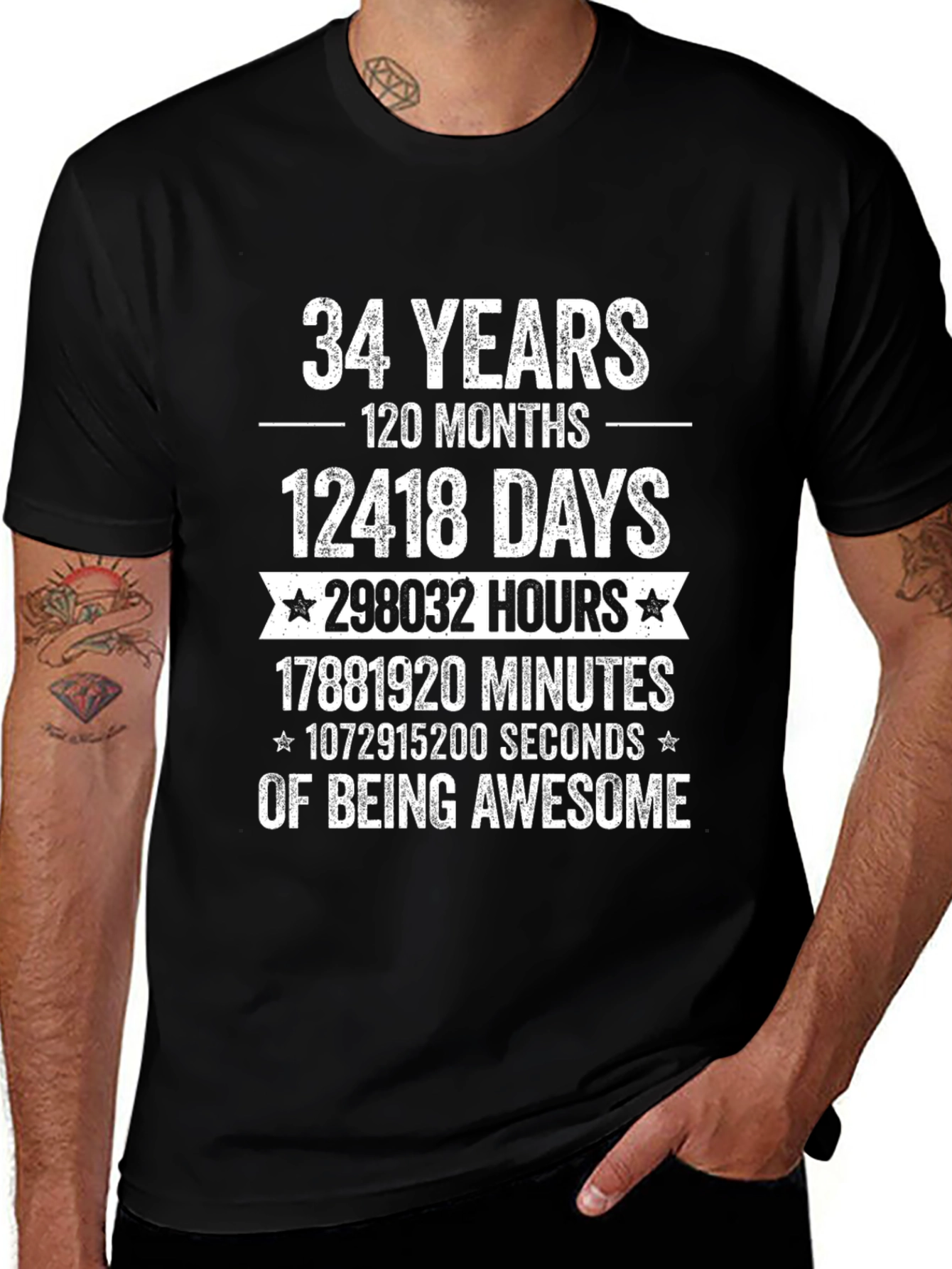 34 Years of Being Awesome T-Shirt