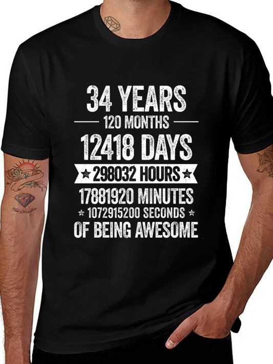 34 Years of Being Awesome T-Shirt