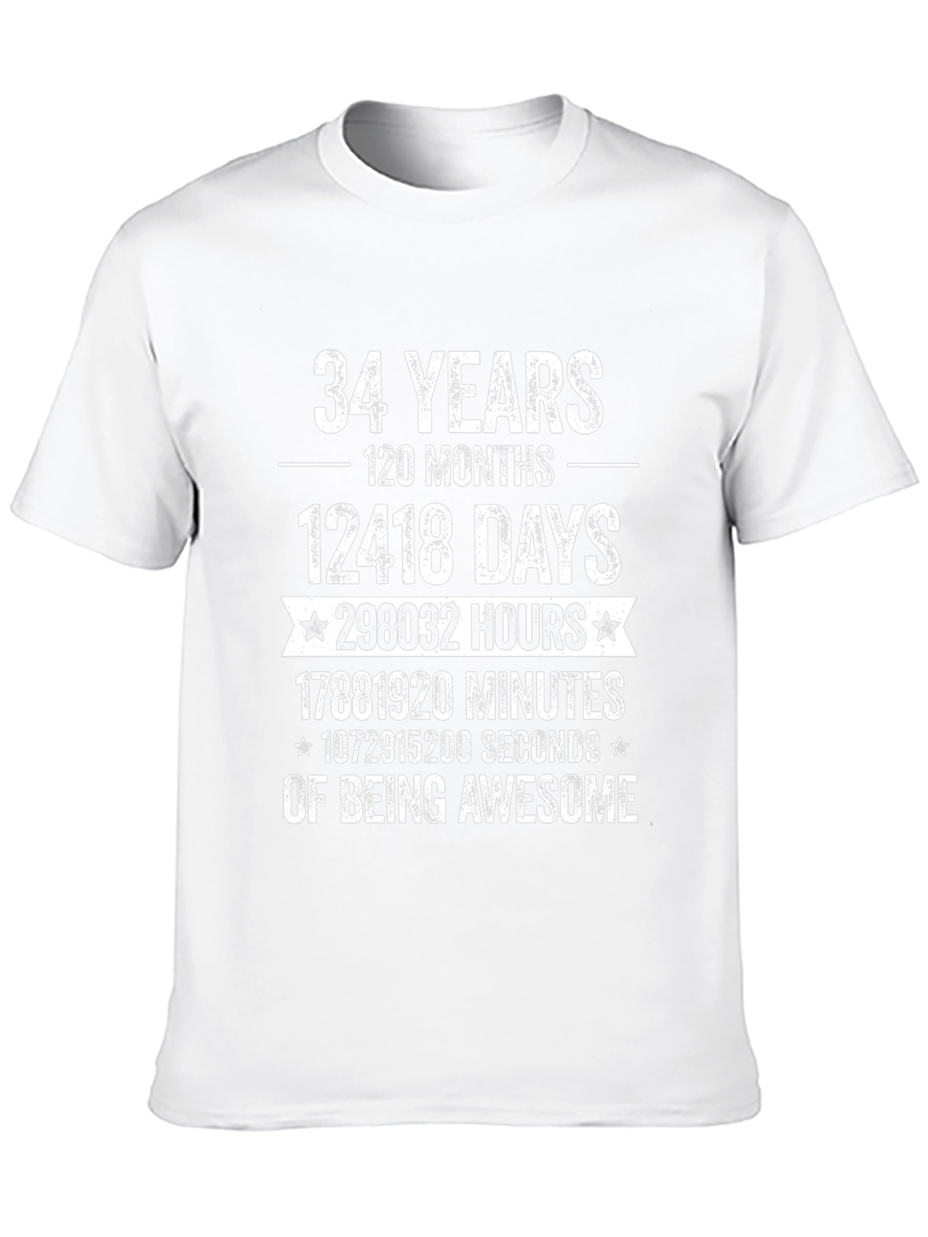 34 Years of Being Awesome T-Shirt