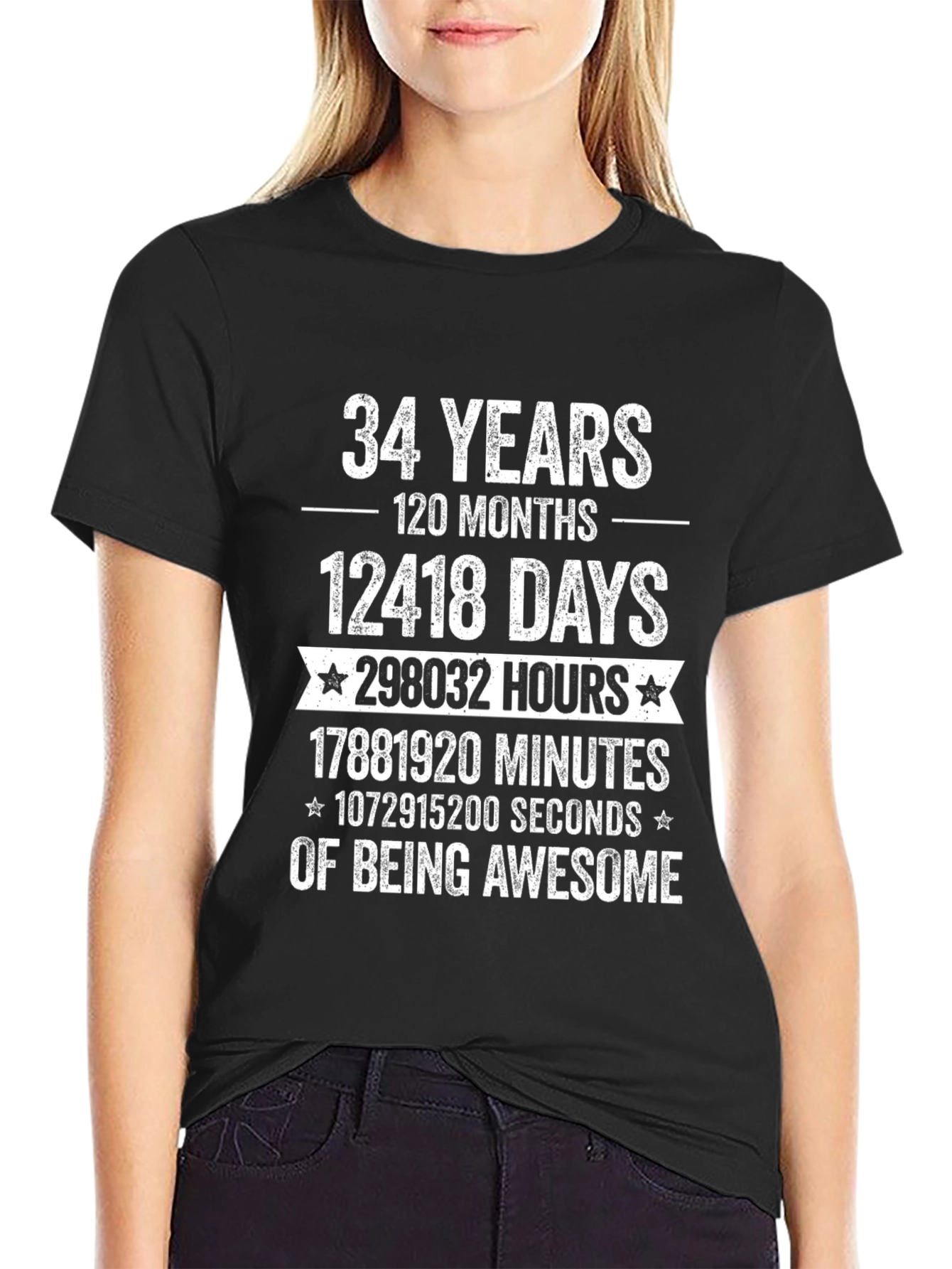 34 Years of Being Awesome T-Shirt