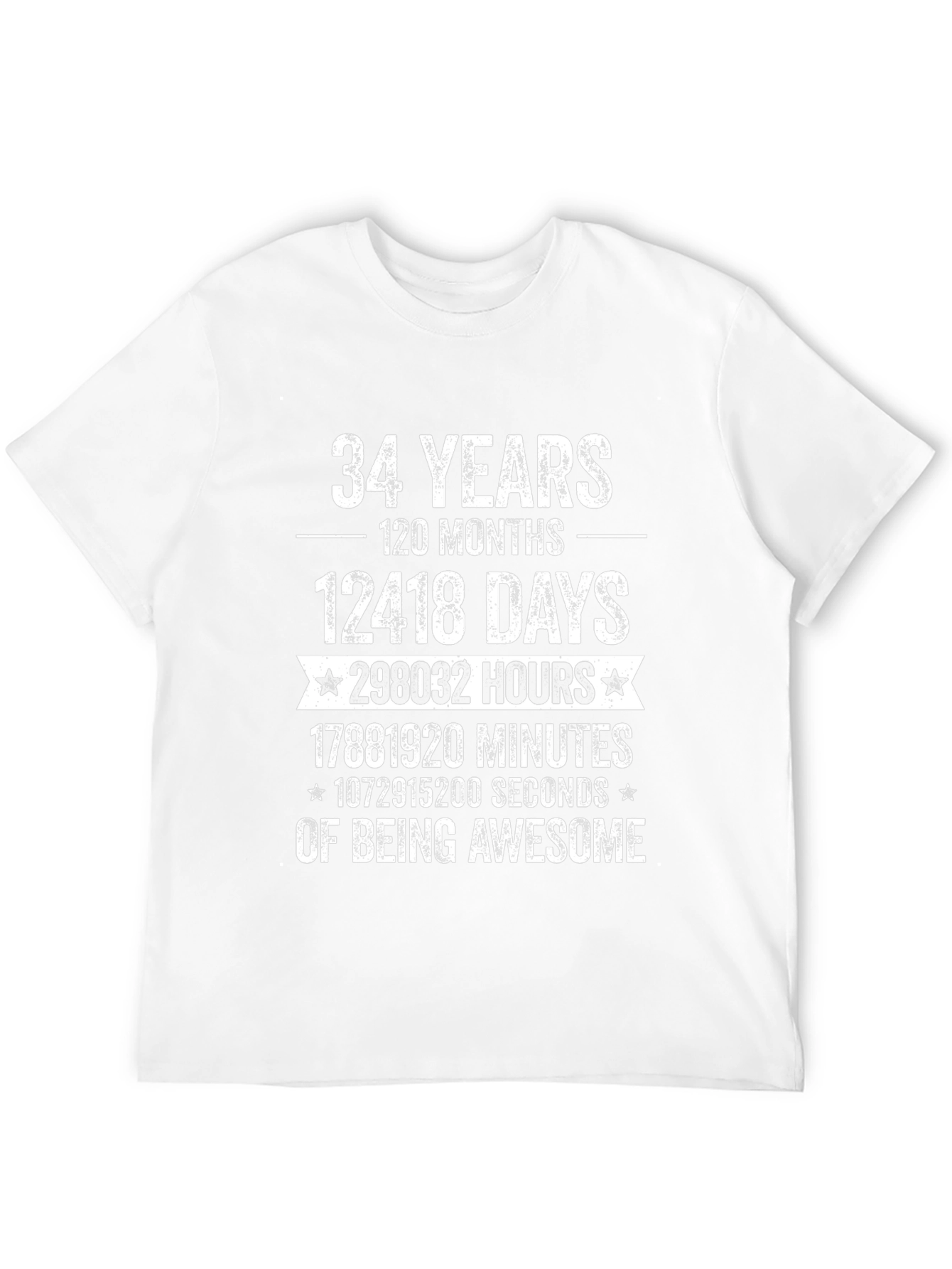 34 Years of Being Awesome T-Shirt