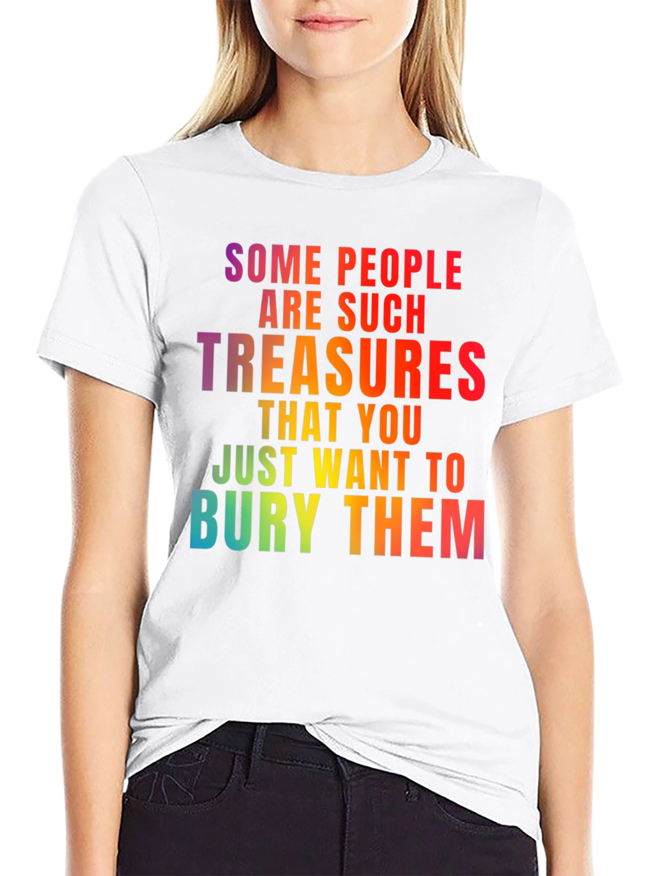 Funny Sarcastic Rainbow Graphic T-Shirt
