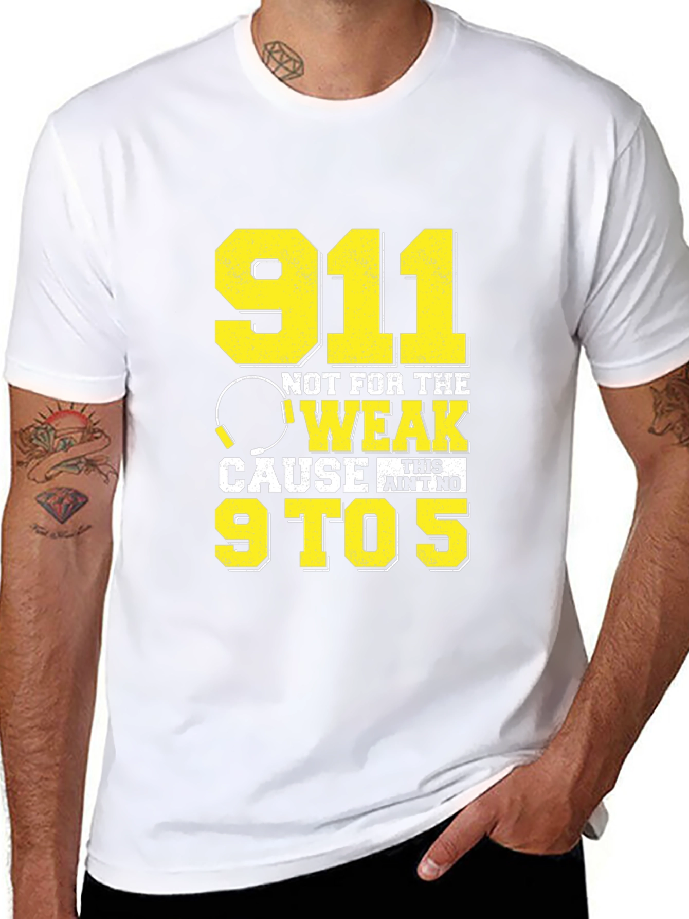 911 Dispatcher Not For The Weak Graphic T-Shirt
