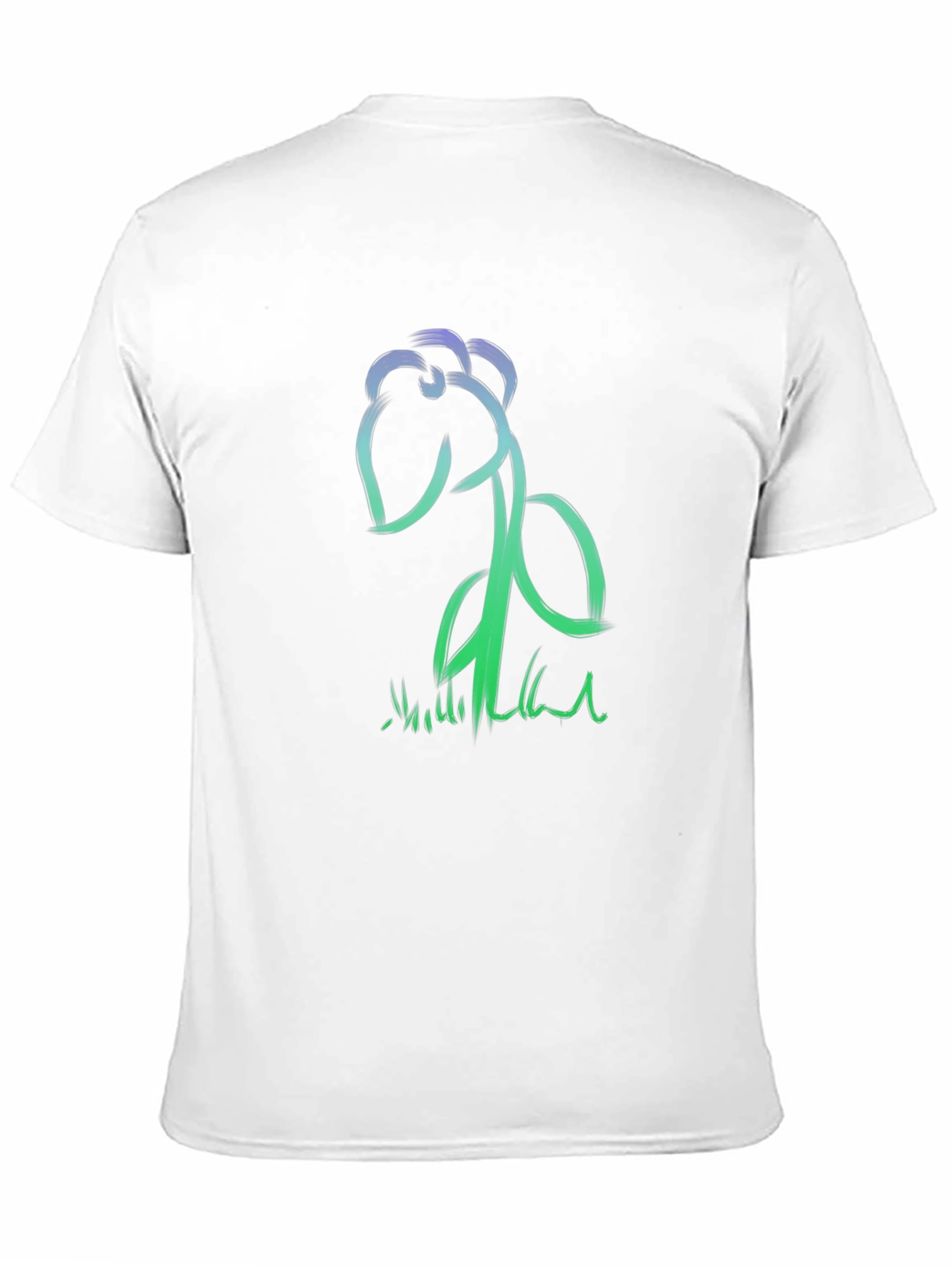Abstract Brushstroke Flower Graphic Tee