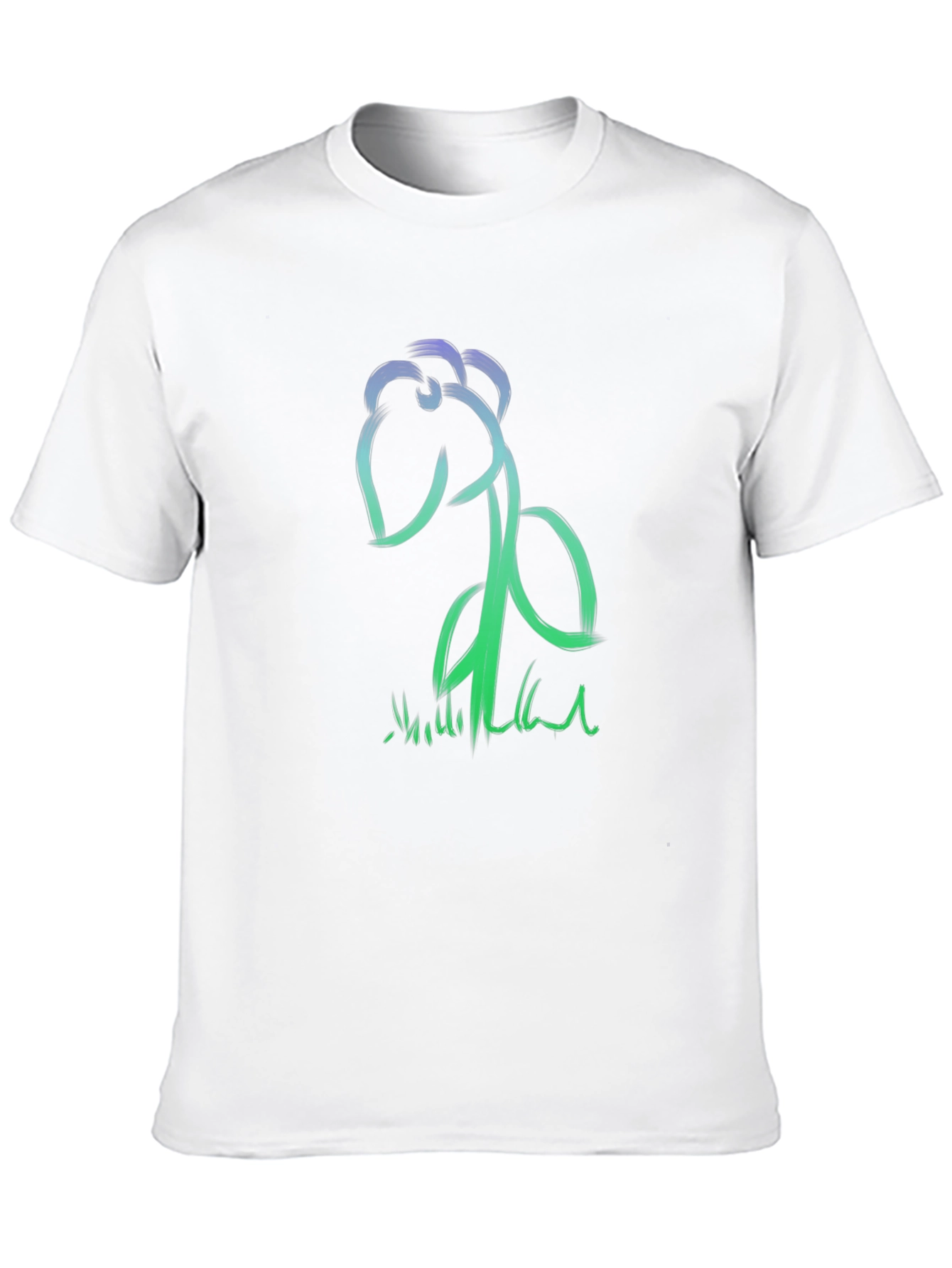 Abstract Brushstroke Flower Graphic Tee