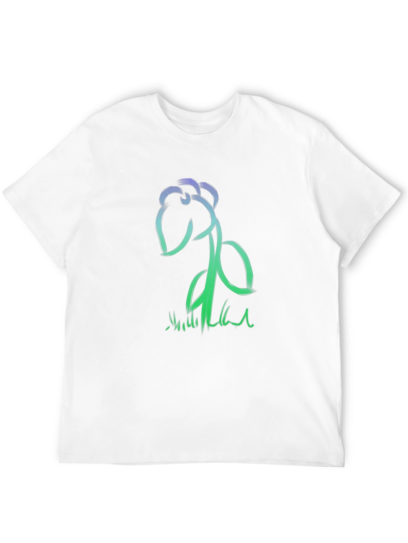 Abstract Brushstroke Flower Graphic Tee