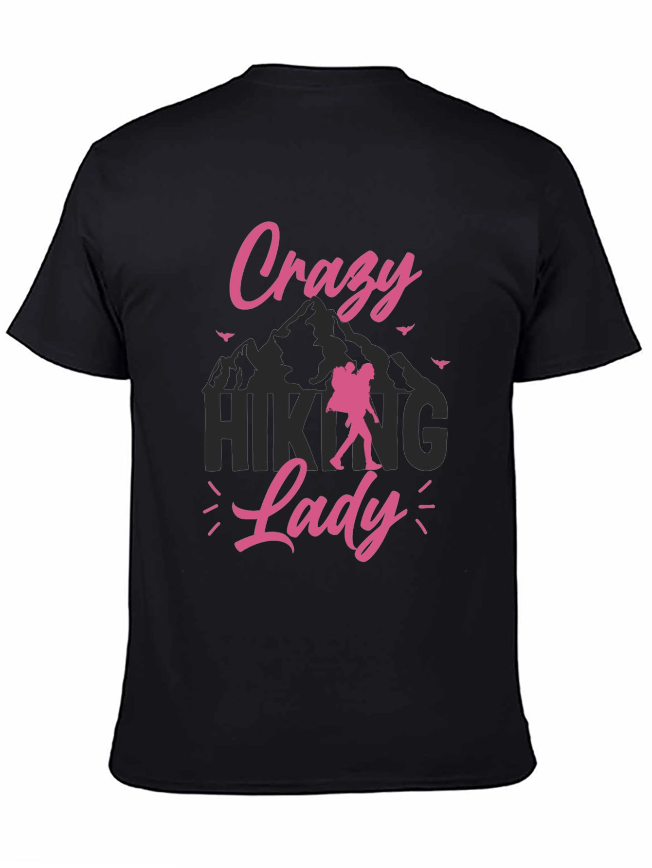 Crazy Hiking Lady Graphic Tee