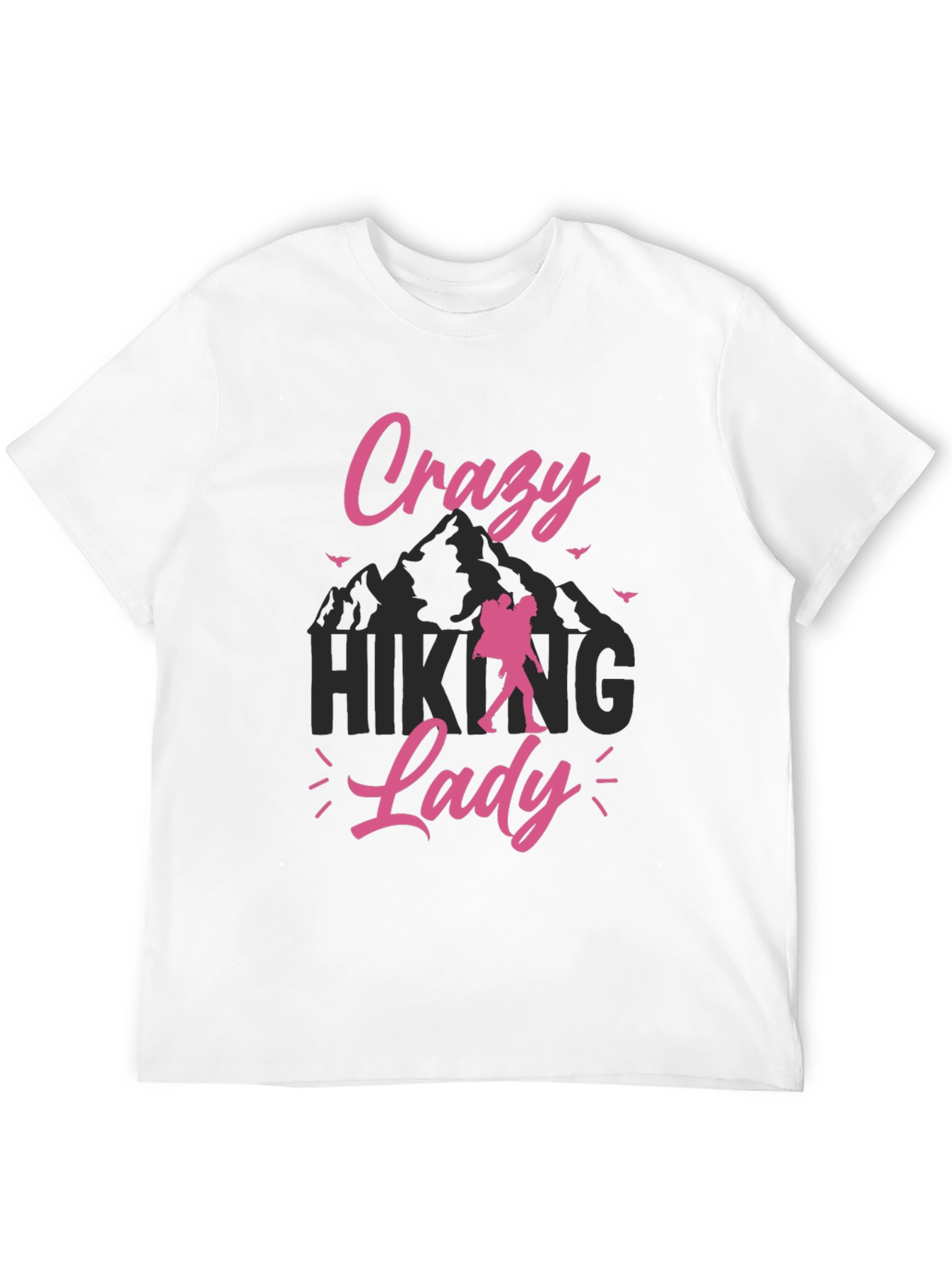 Crazy Hiking Lady Graphic Tee