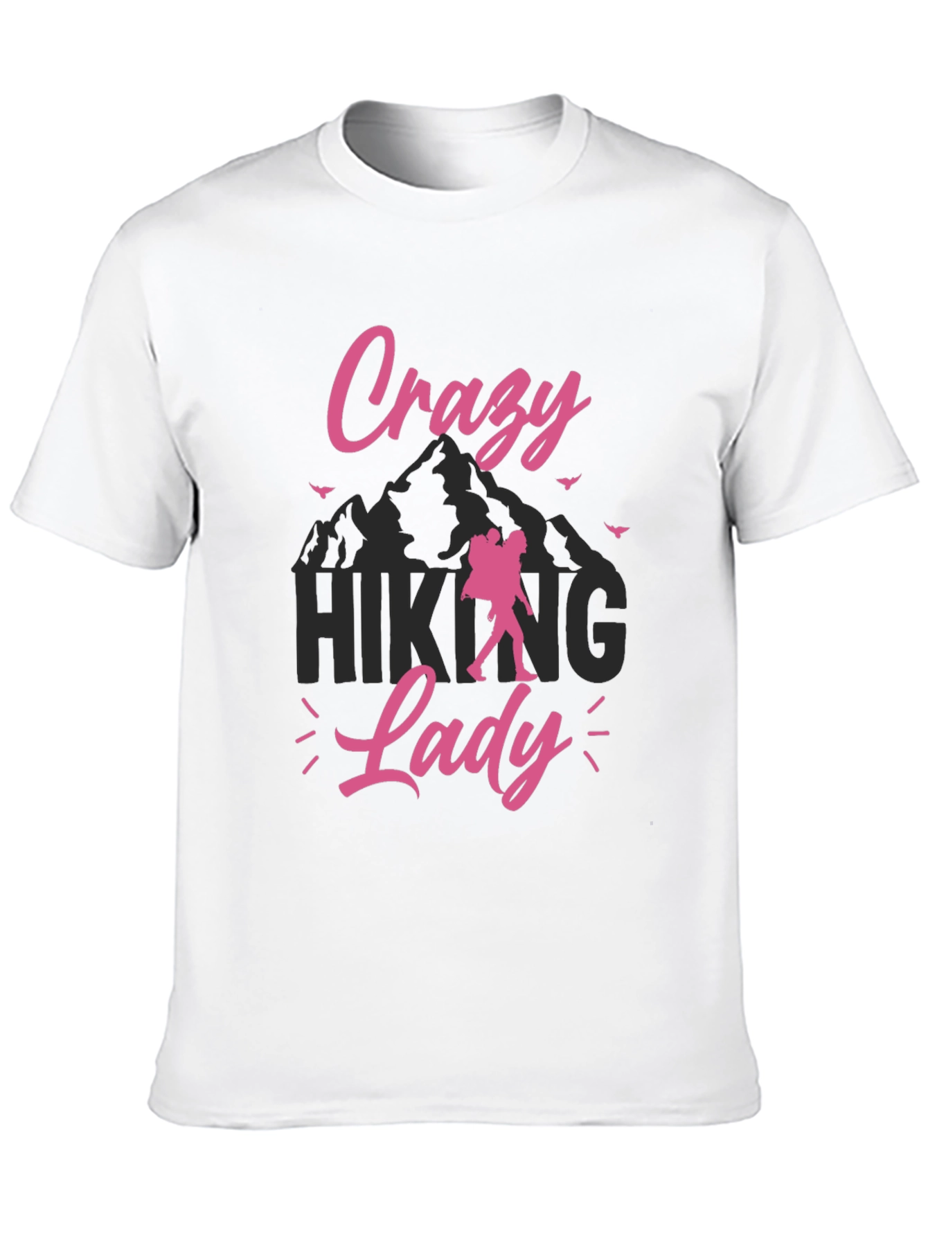 Crazy Hiking Lady Graphic Tee