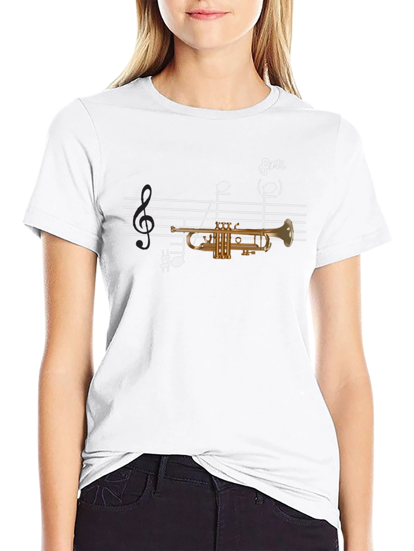 Musical Trumpet T-Shirt - Black