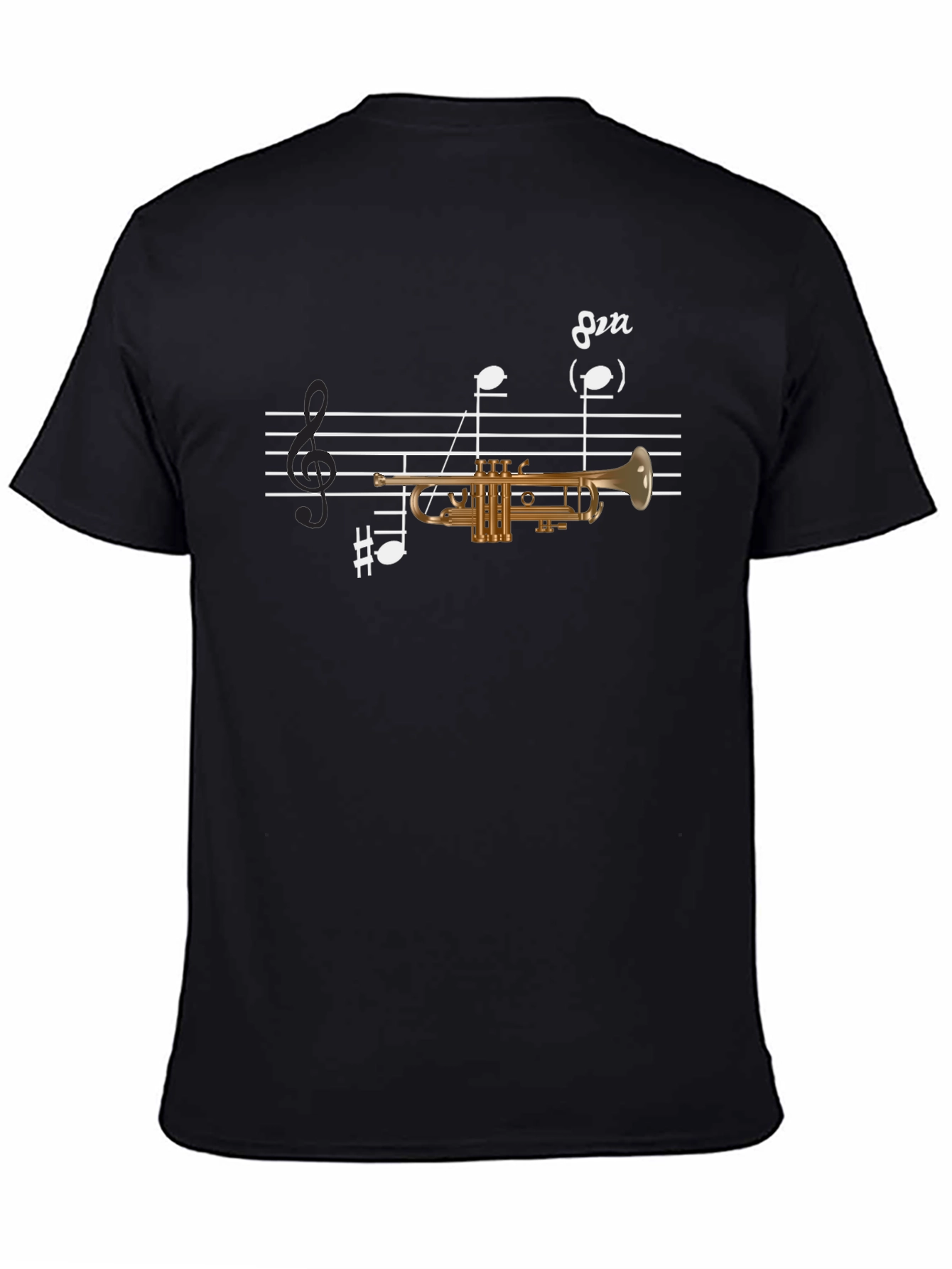 Musical Trumpet T-Shirt - Black