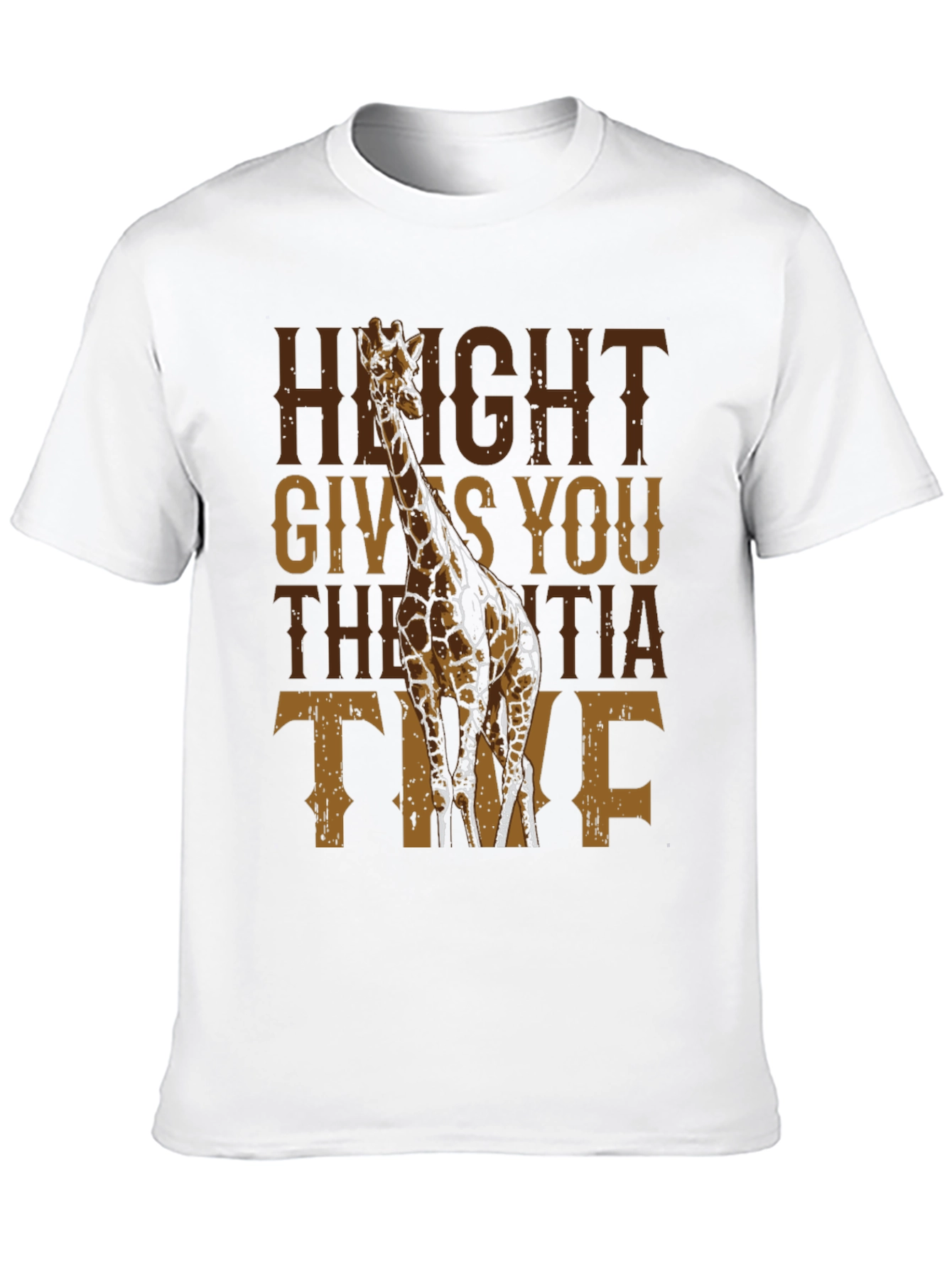 Giraffe Height Gives You Inertia Time T-Shirt