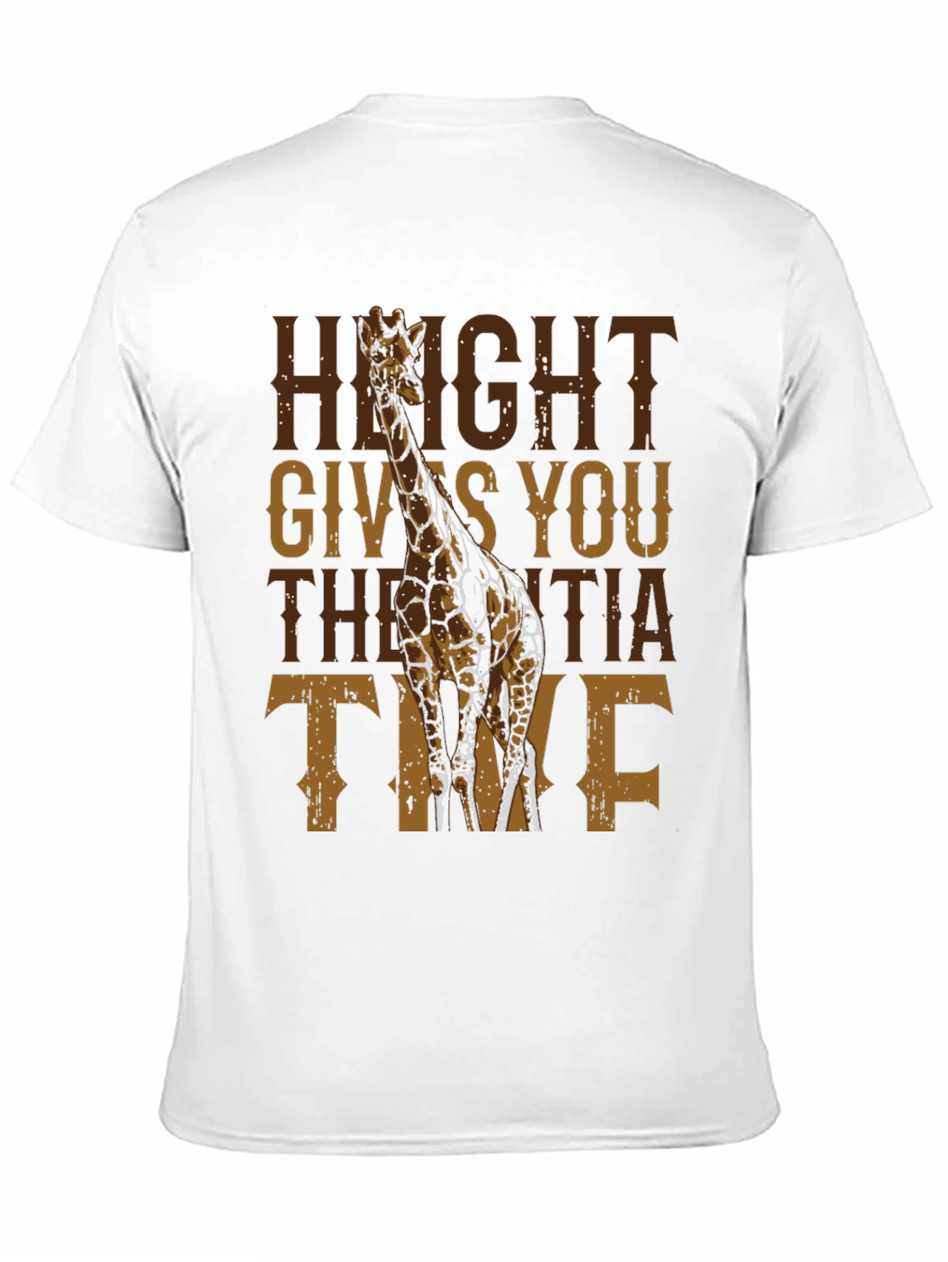 Giraffe Height Gives You Inertia Time T-Shirt
