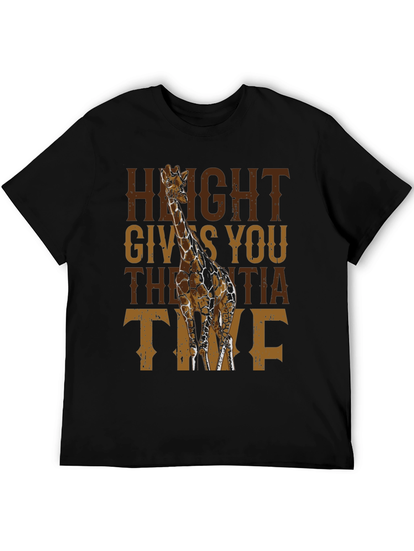 Giraffe Height Gives You Inertia Time T-Shirt