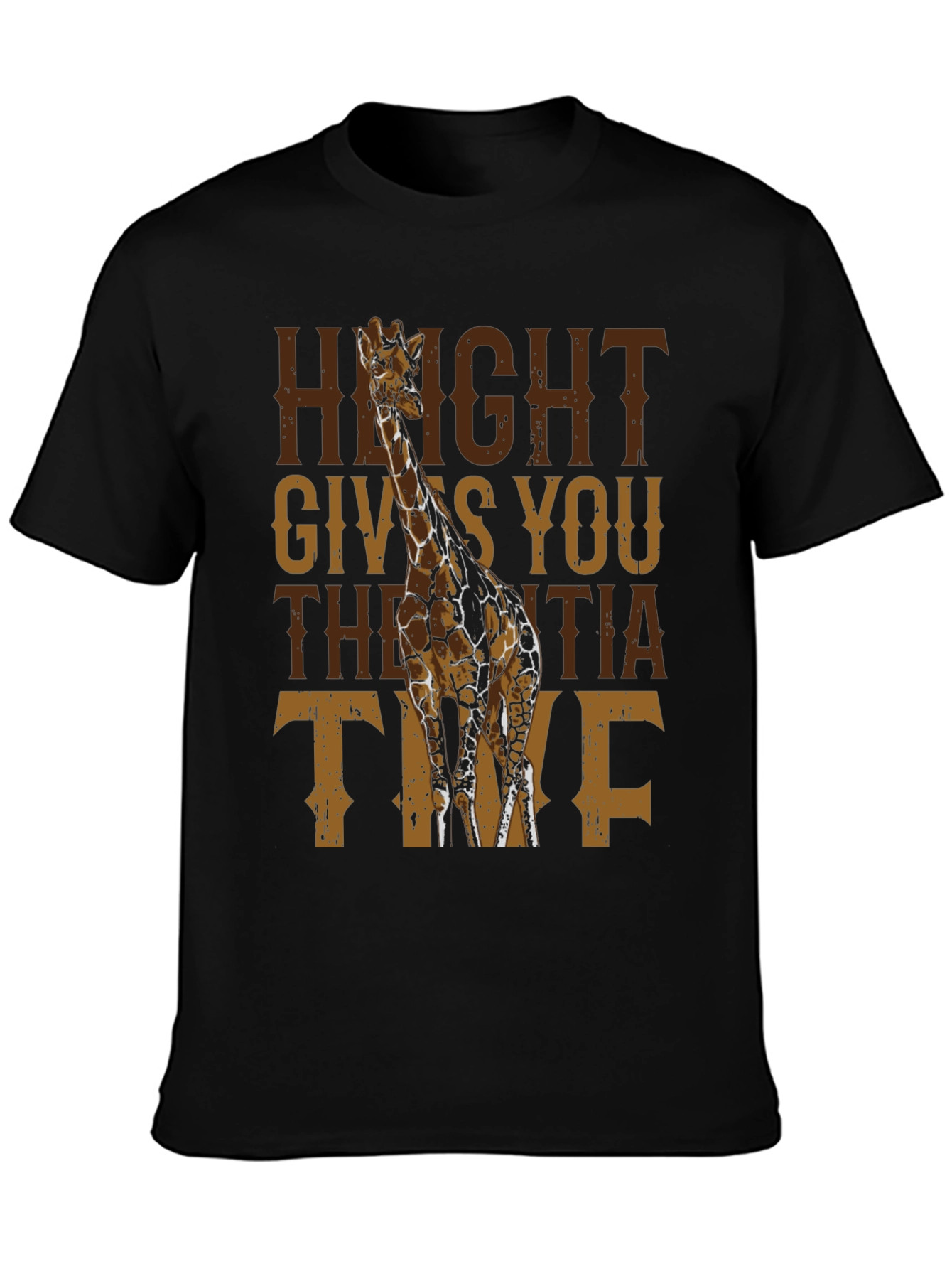 Giraffe Height Gives You Inertia Time T-Shirt