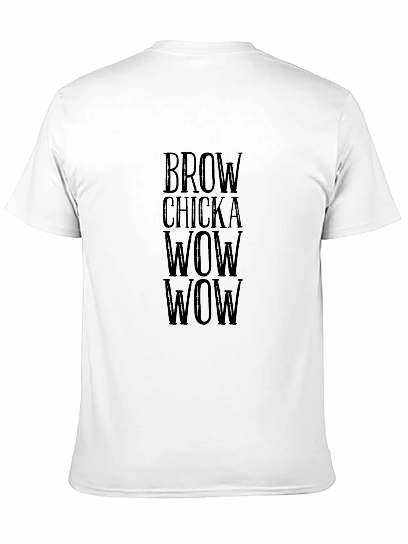 Brow Chicka Wow Wow Black Graphic Tee