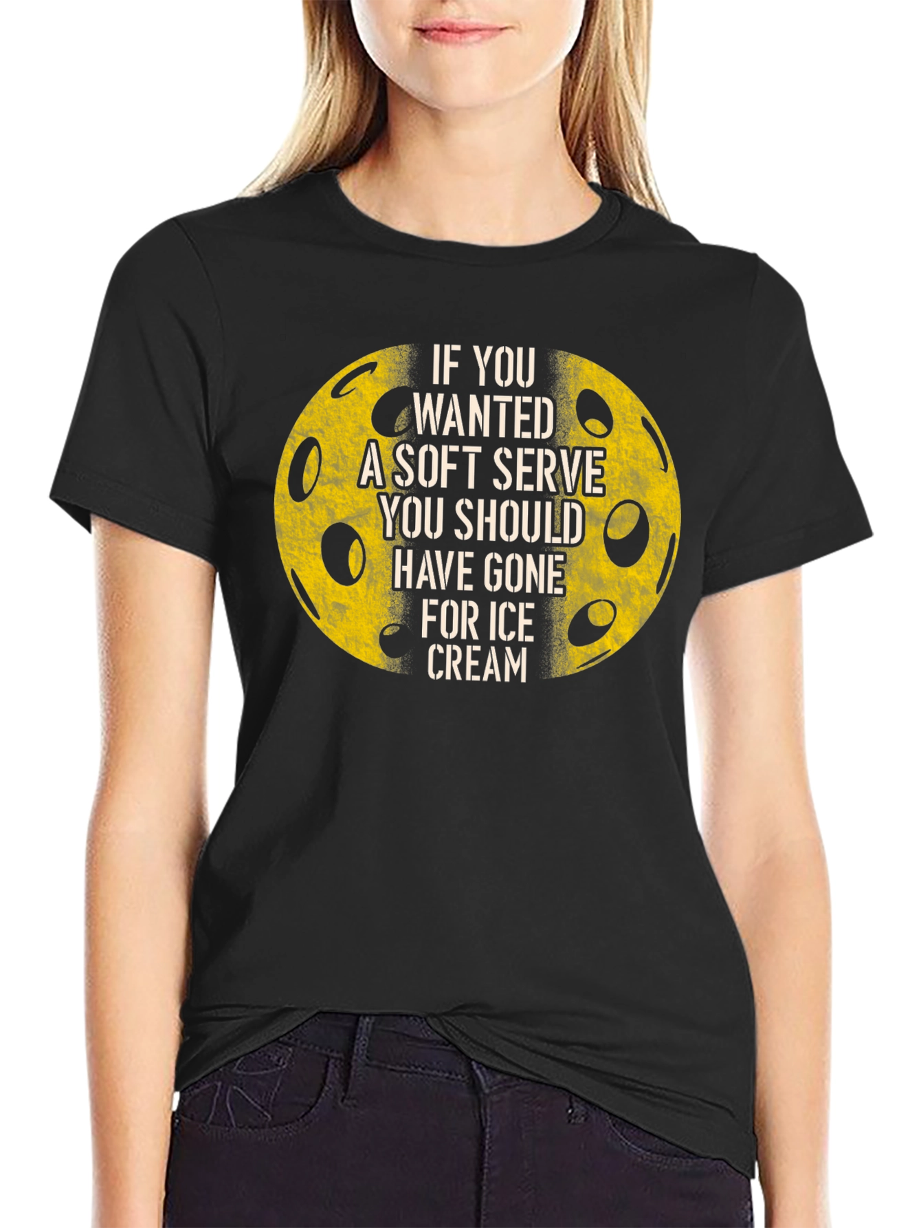 Funny Pickleball T-Shirt - Soft Serve Ice Cream