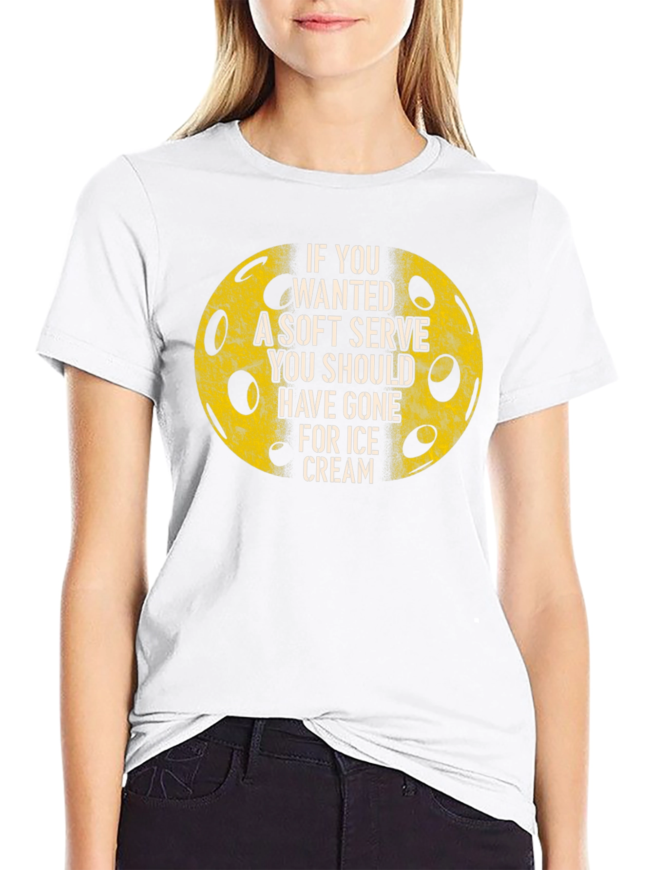 Funny Pickleball T-Shirt - Soft Serve Ice Cream