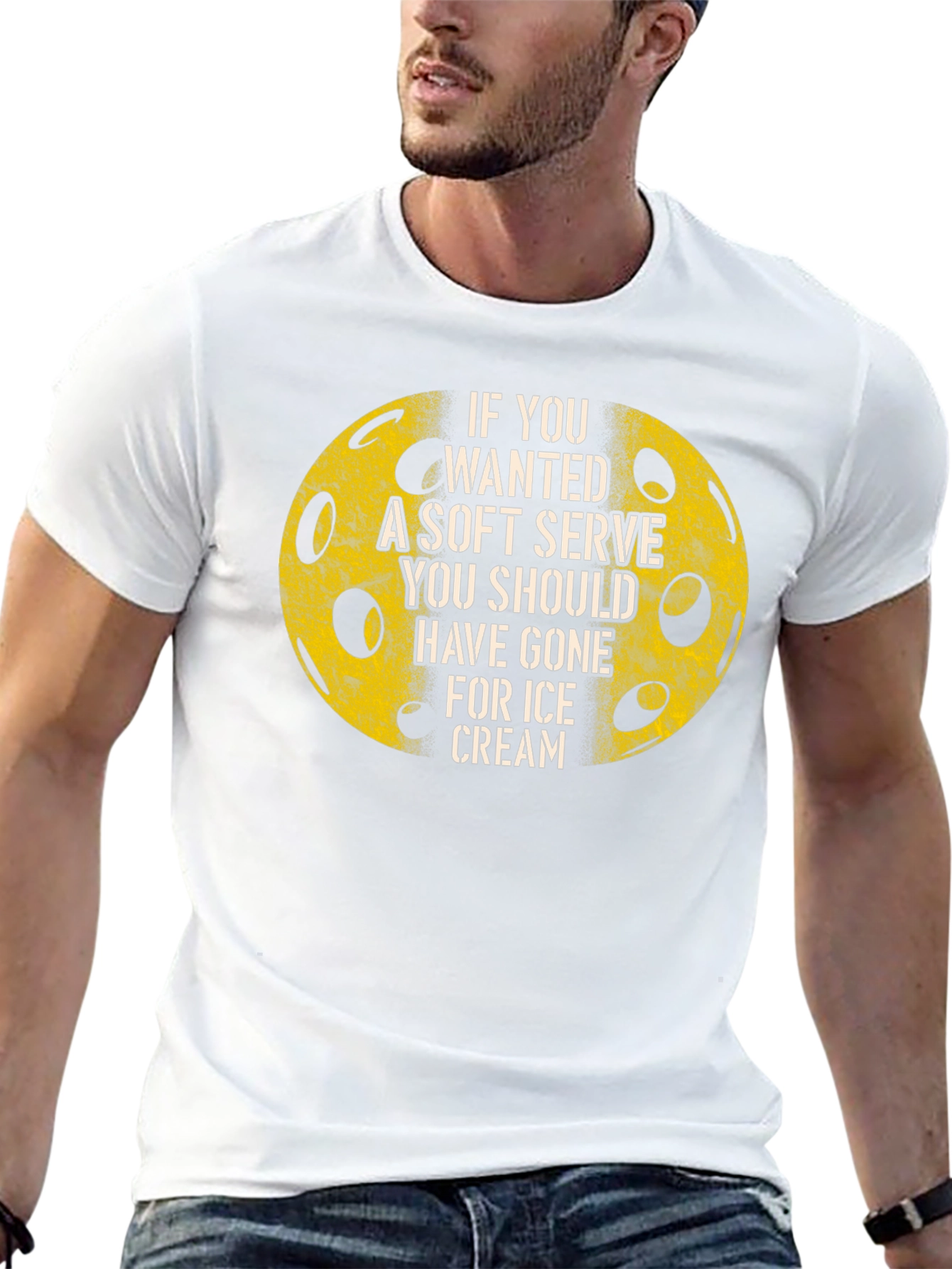 Funny Pickleball T-Shirt - Soft Serve Ice Cream