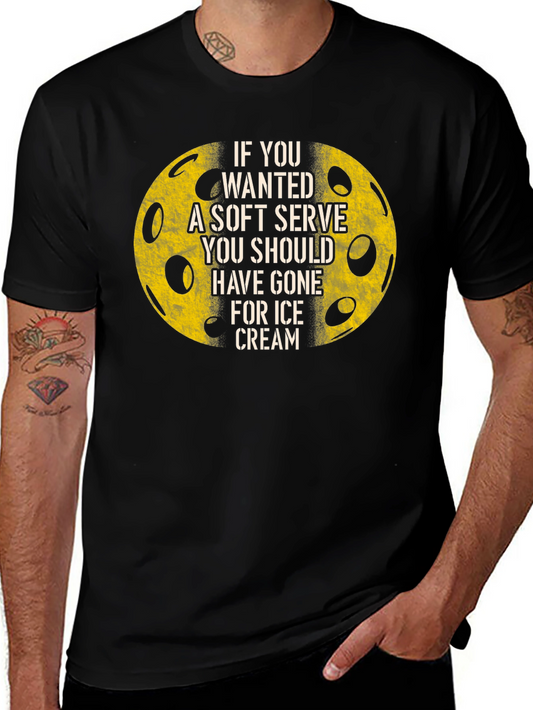 Funny Pickleball T-Shirt - Soft Serve Ice Cream