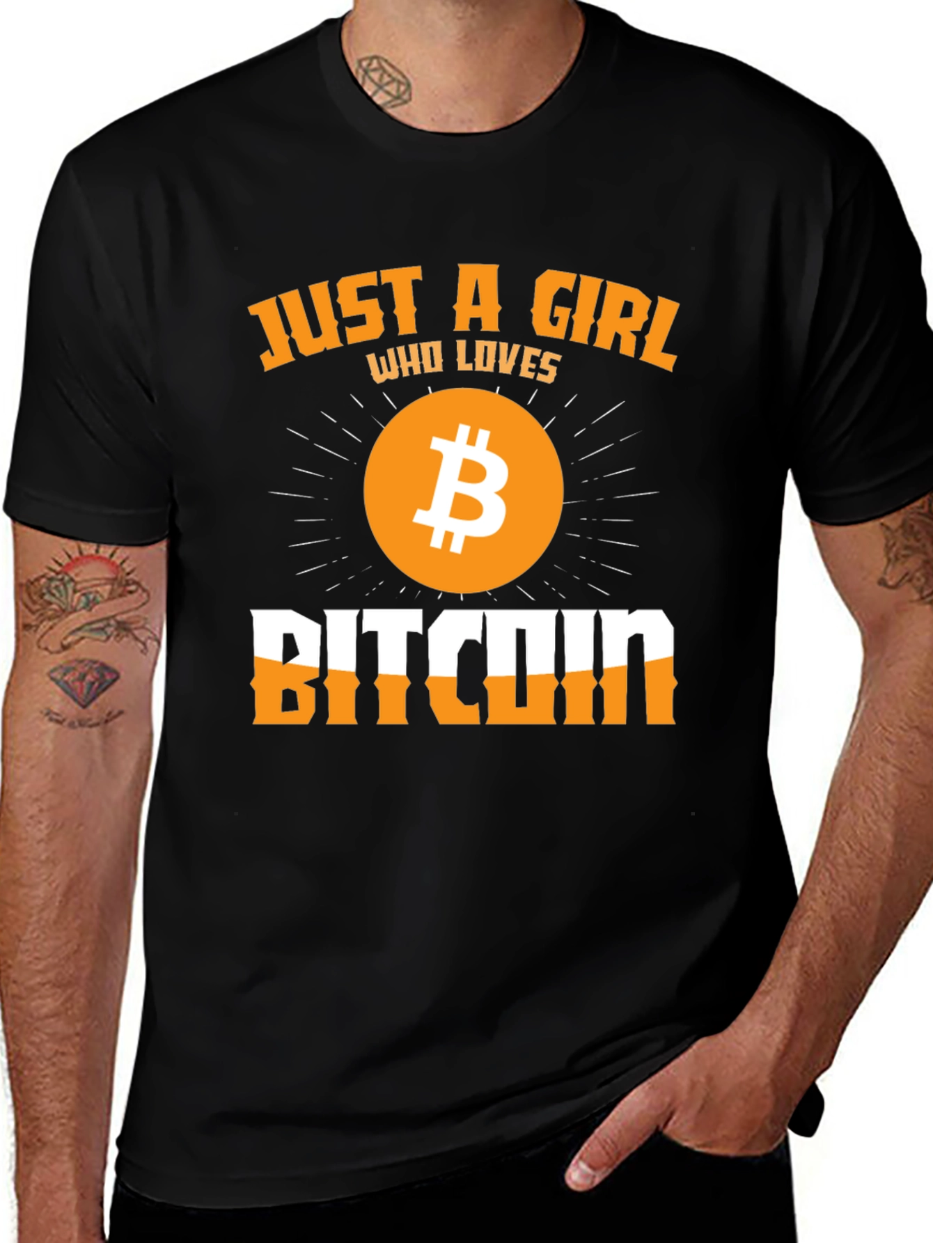 Just a Girl Who Loves Bitcoin - Graphic Tee