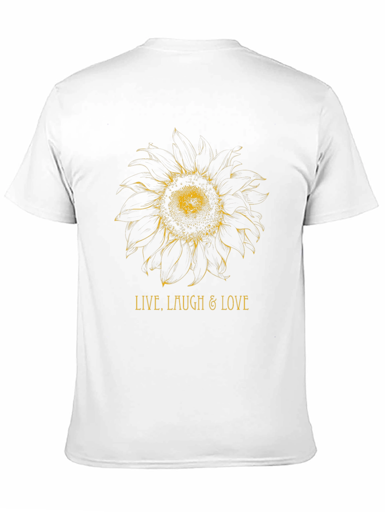 Sunflower Live Laugh Love Black Graphic Tee