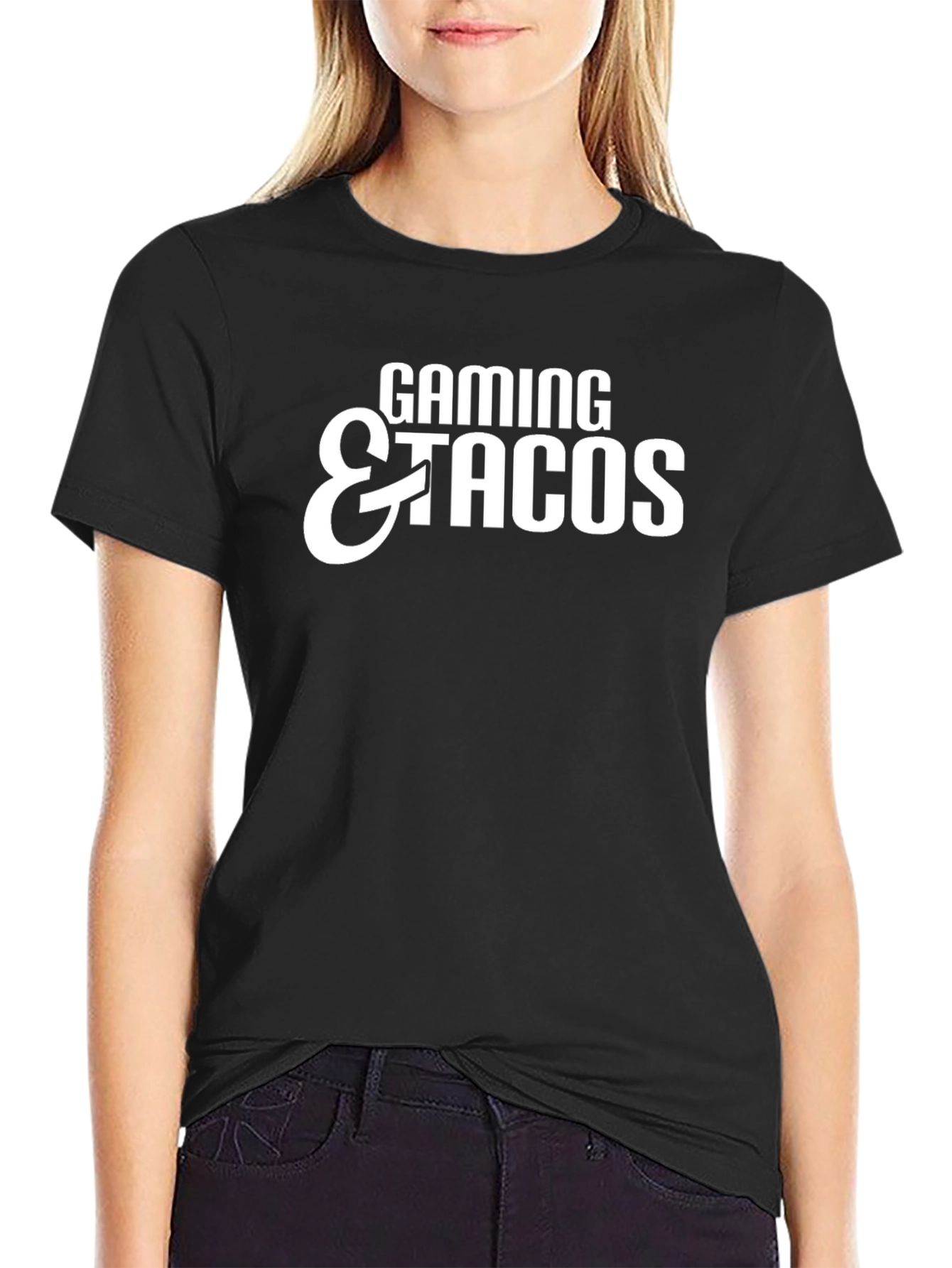 Gaming & Tacos Graphic Tee - Black