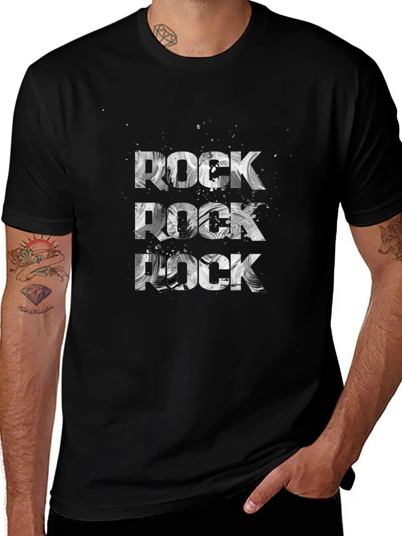 Rock Graphic Tee - Mens Short Sleeve T-Shirt