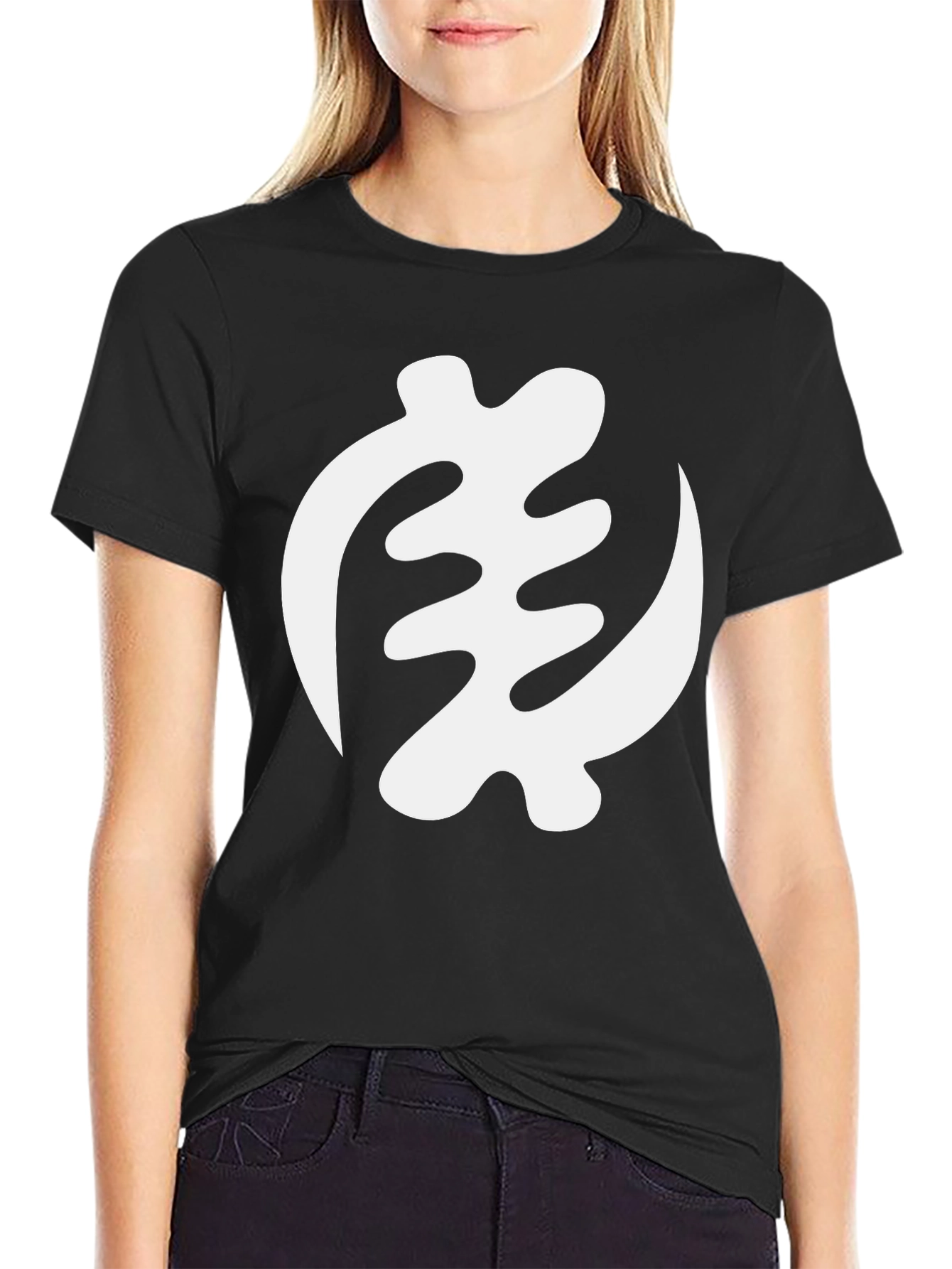 Adinkra Gye Nyame Symbol Black Tee