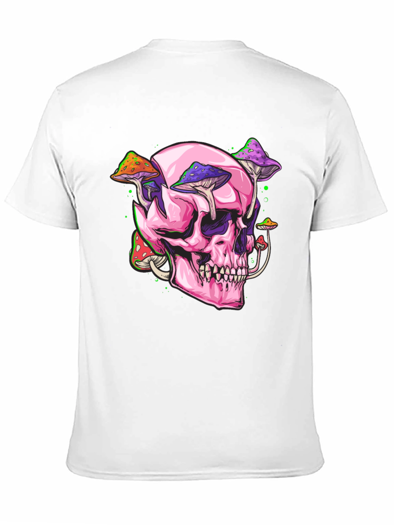 Skull and Mushroom Graphic Tee