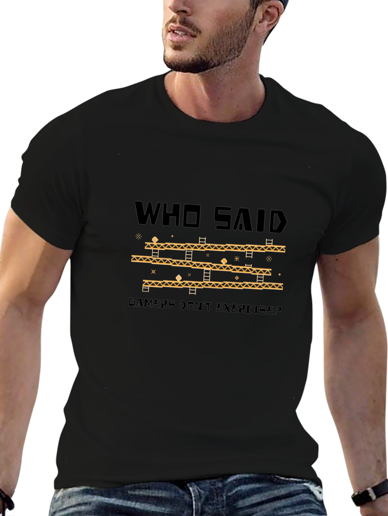 Gamer Exercise Black T-Shirt