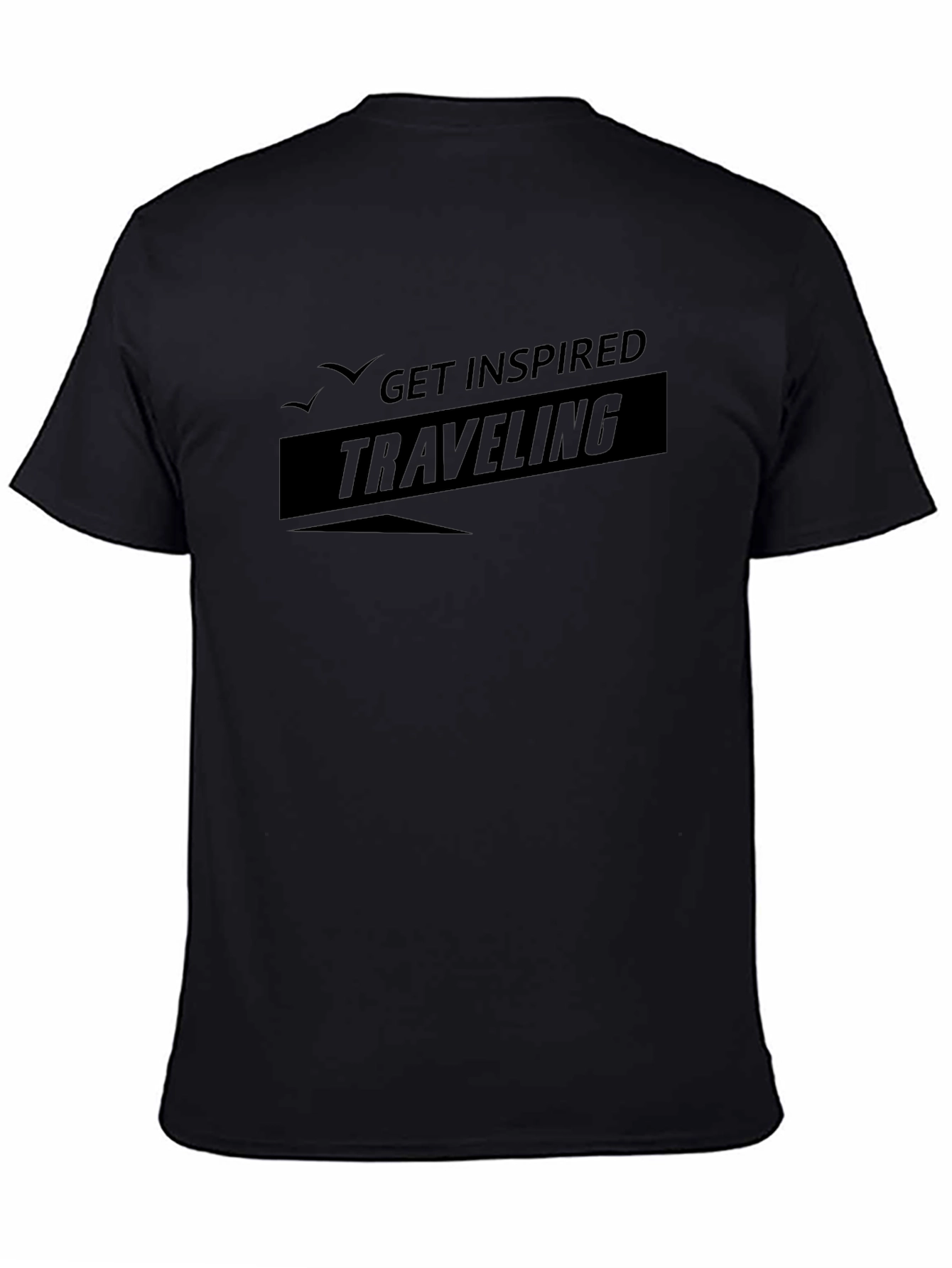Get Inspired Traveling Black T-Shirt