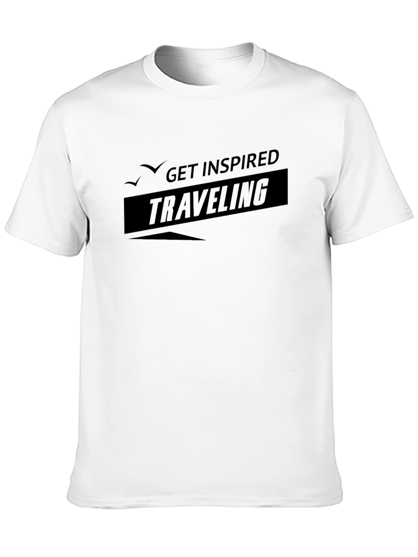 Get Inspired Traveling Black T-Shirt