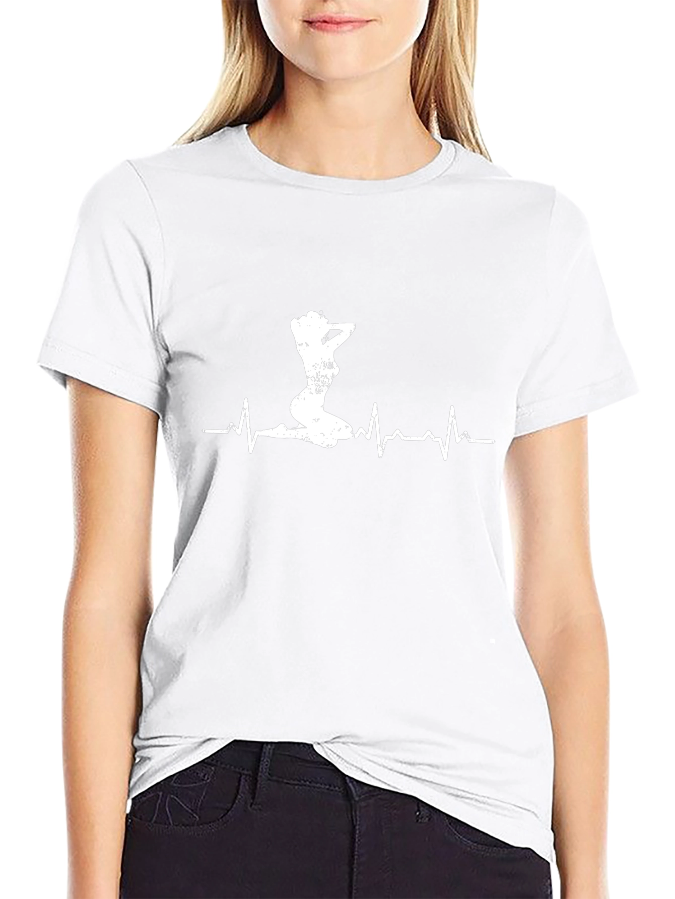 Heartbeat Pin-Up T-Shirt - Mens Graphic Tee