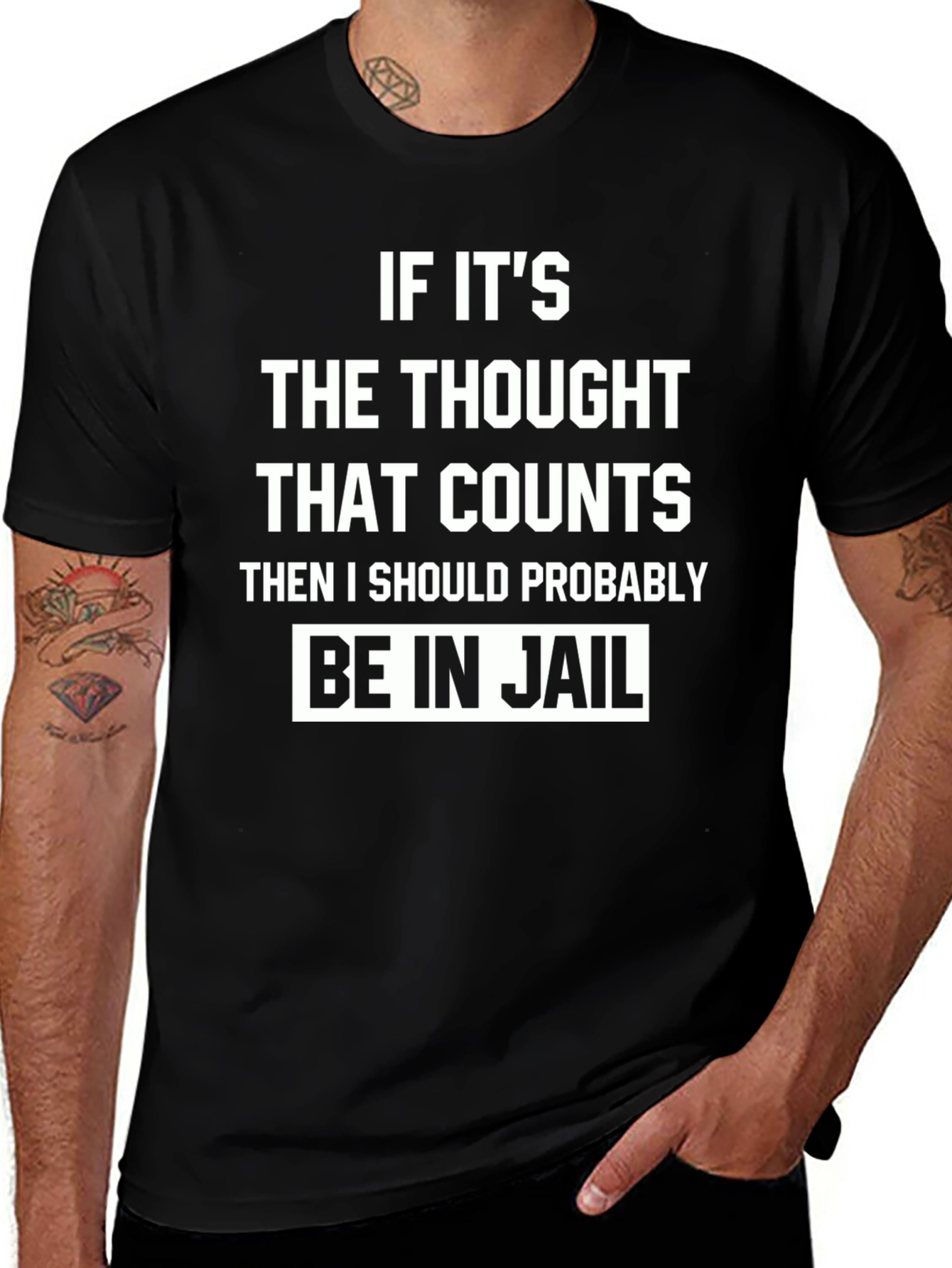 Funny Thought That Counts Graphic T-Shirt