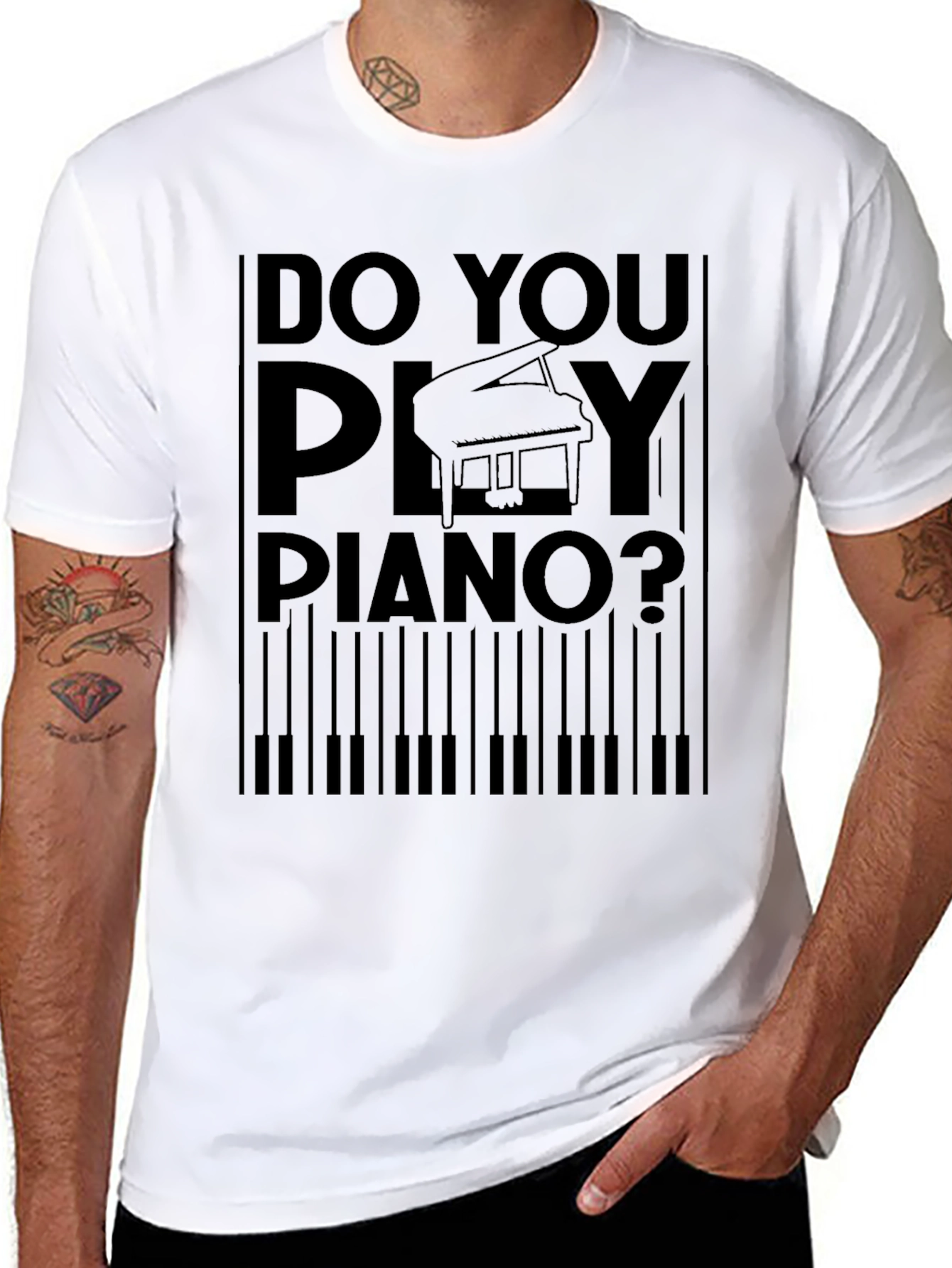 Do You Play Piano? Graphic T-Shirt