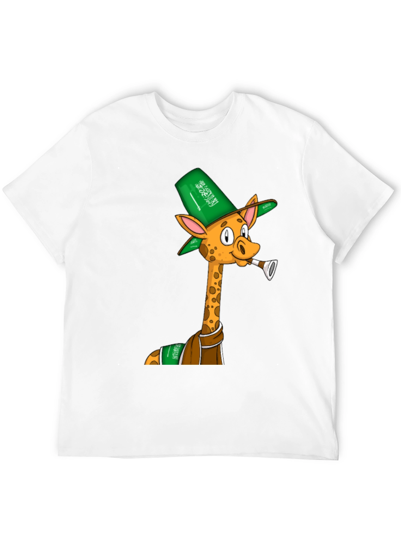 Giraffe in Saudi Attire Graphic T-Shirt