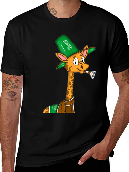 Giraffe in Saudi Attire Graphic T-Shirt