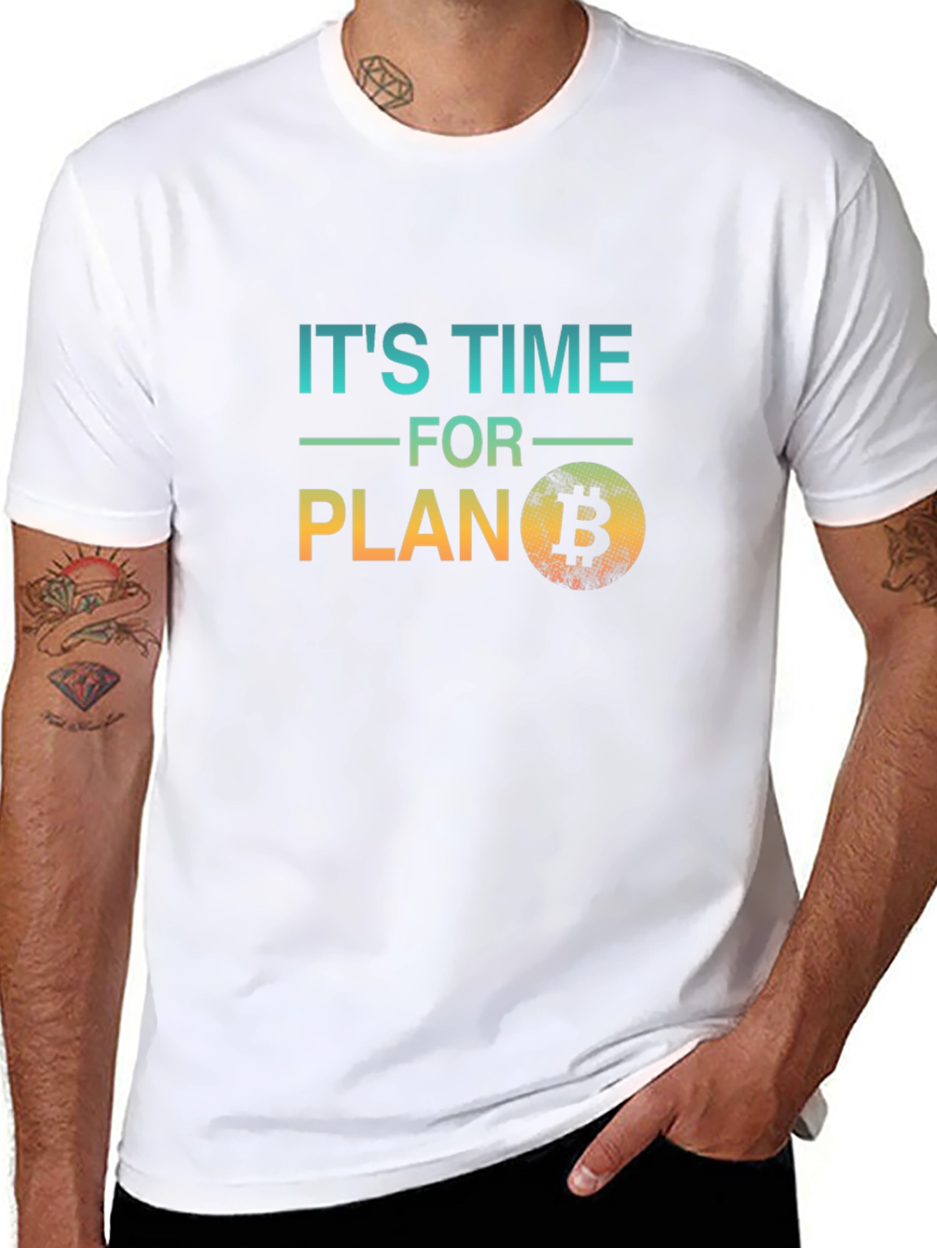Its Time For Plan B Bitcoin Black T-Shirt